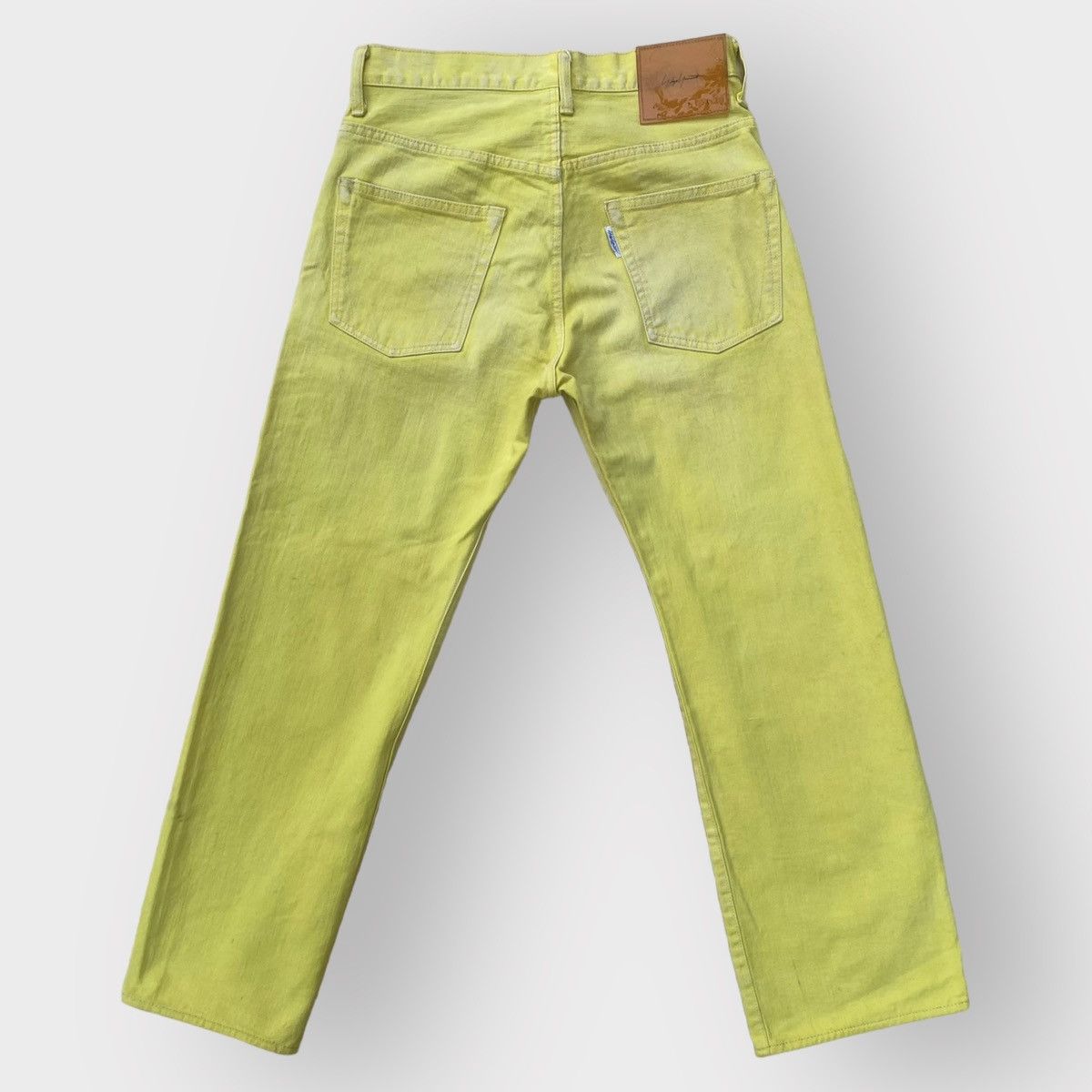 Yohji Yamamoto SS02 Runway Yellow Wash Jeans Size US 32 / EU 48 - 7 Thumbnail
