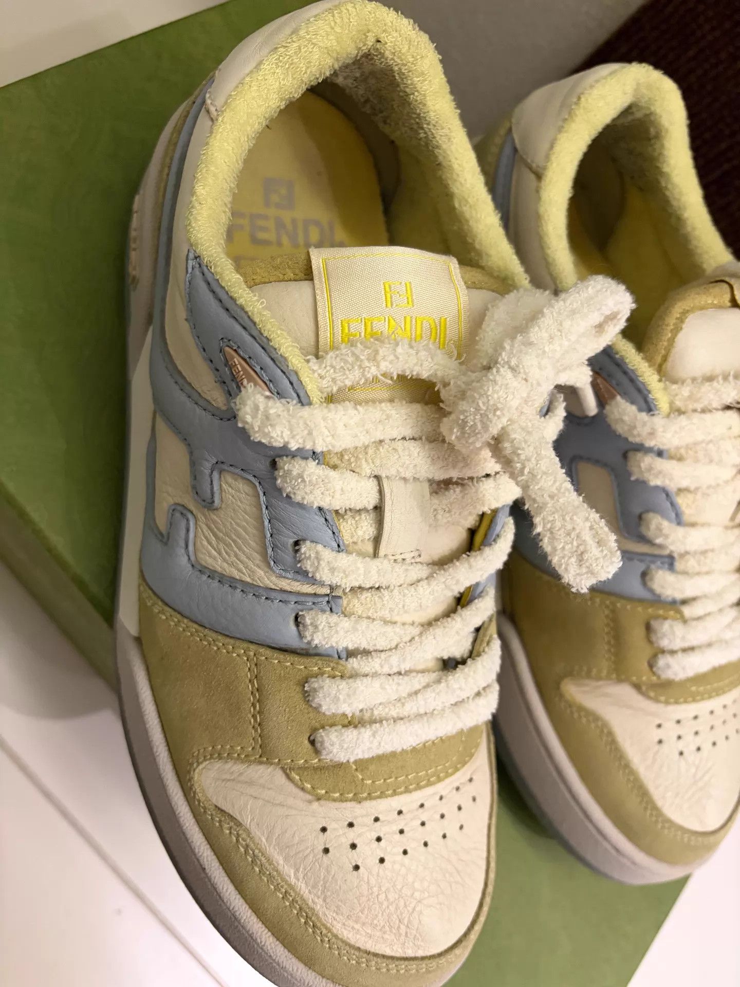 Fendi Fendi Match Ice Cream Splice Cracker Sneakers EU38 Size US 7.5 / IT 37.5 - 2 Thumbnail