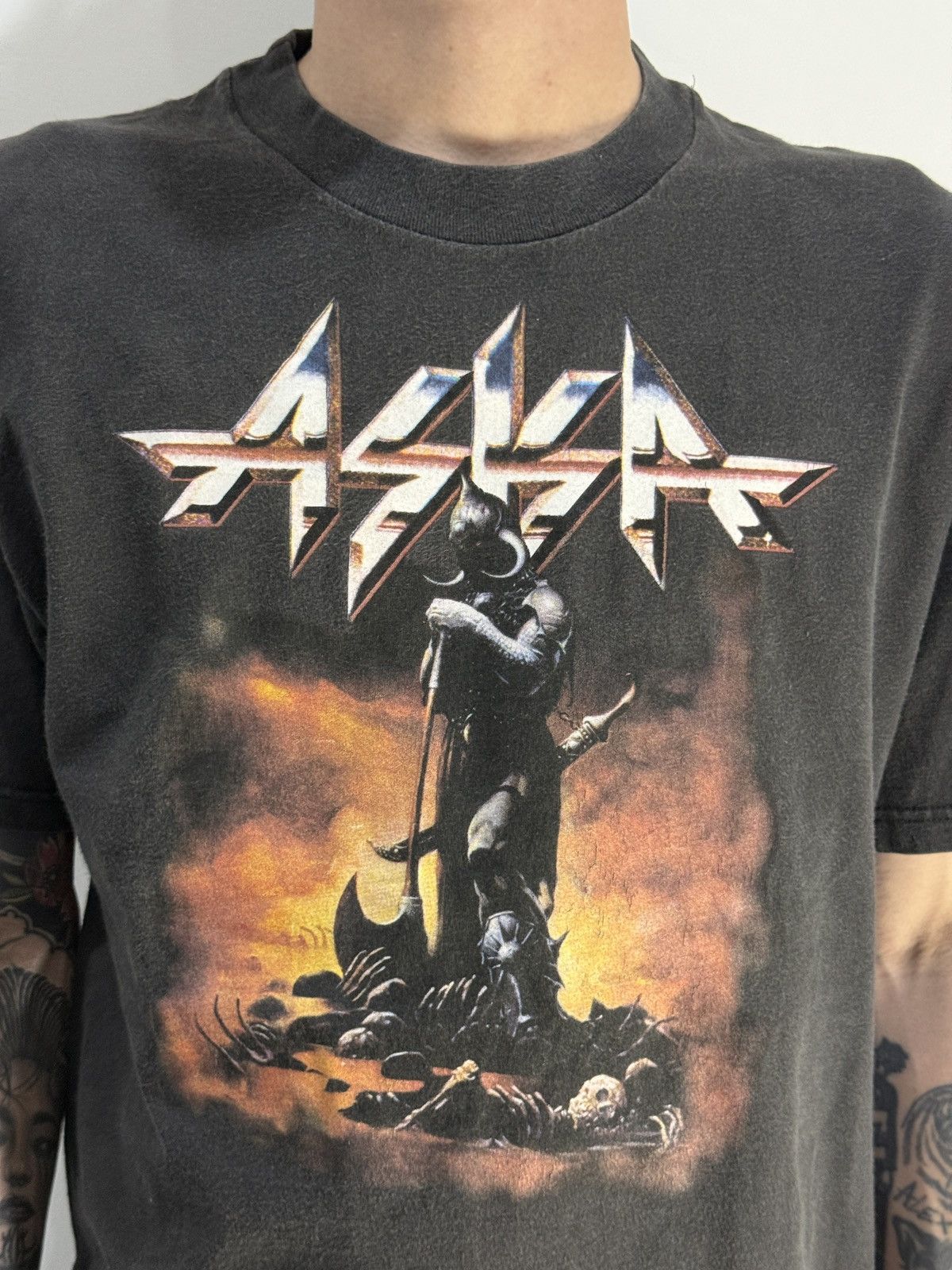 Band Tees Vintage 1990s Aska Metal Band Tshirt Size US L / EU 52-54 / 3 - 3 Thumbnail