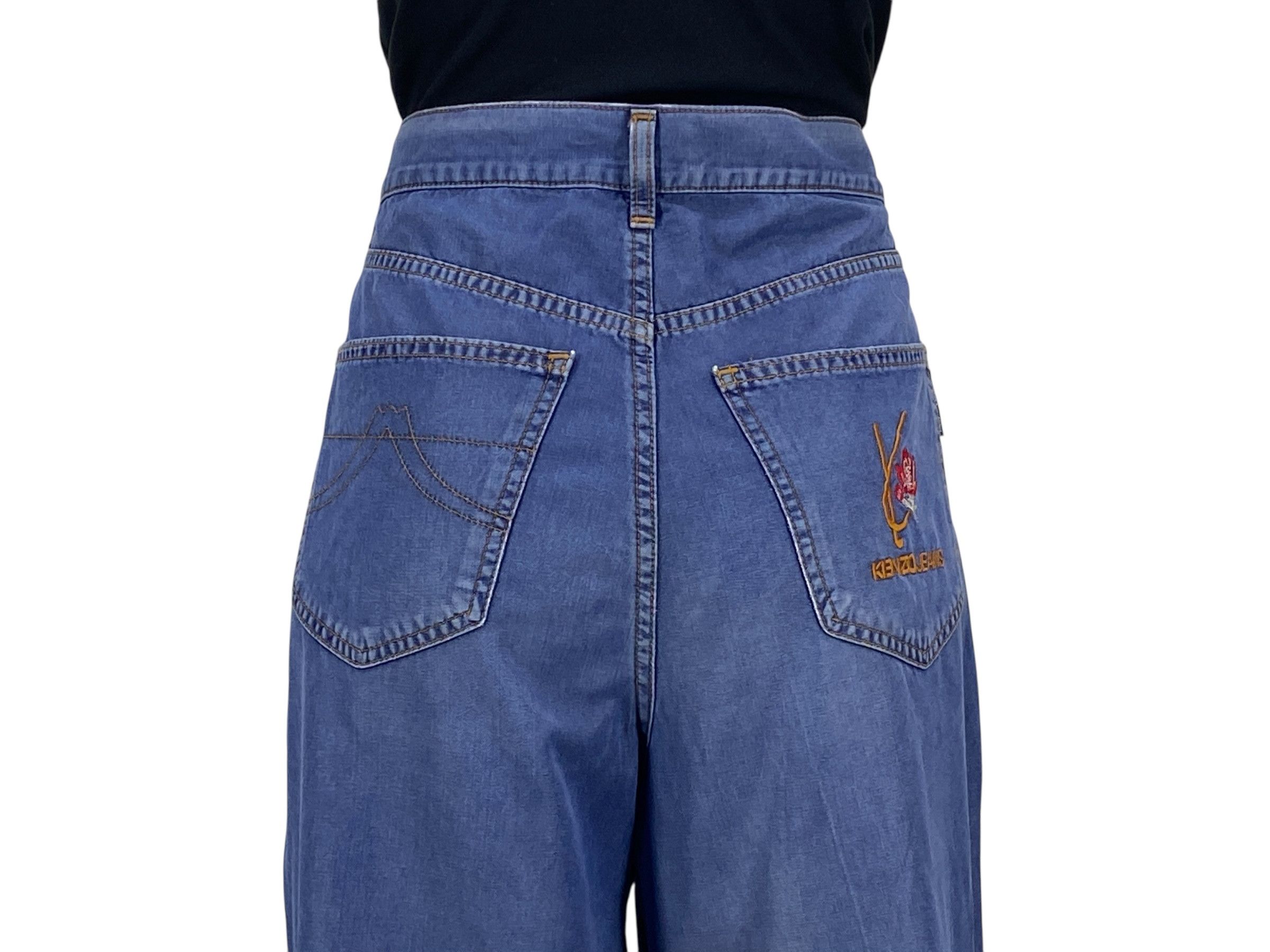 Japanese Brand Kenzo Pants Blue Casual Pants Size US 31 - 6 Thumbnail