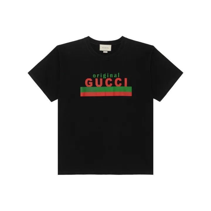 Gucci Gucci Gucci Original Black Oversized Short Sleeve T-Shirt Size US L / EU 52-54 / 3 - 1 Thumbnail