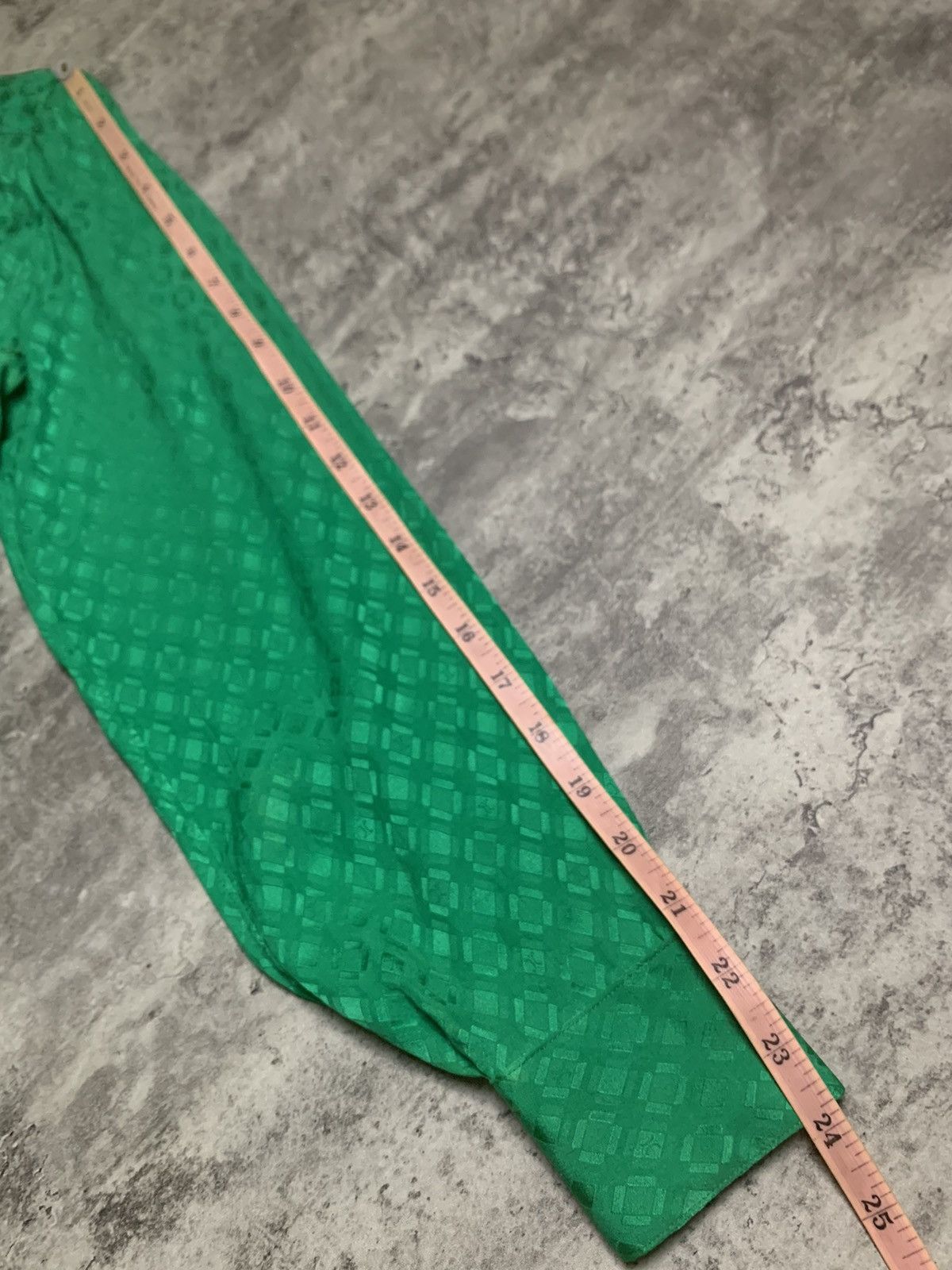 Celine Celine Double Pleated Green Monogram Patterned Size M / US 6-8 / IT 42-44 - 14 Thumbnail