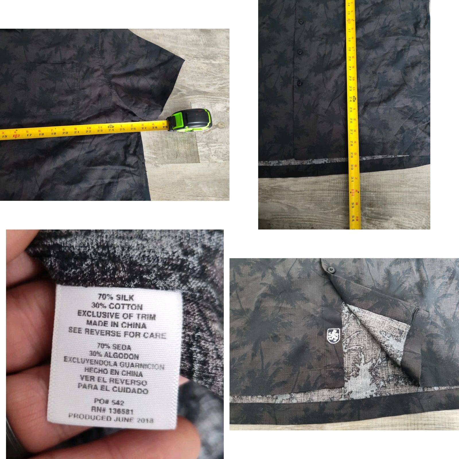 Nat Nast VINTAGE Nat Nast Luxury Originals Shirt Mens 2XL Short Sleeve Black Silk Blend Casual Hipster Size US XXL / EU 58 / 5 - 8 Thumbnail