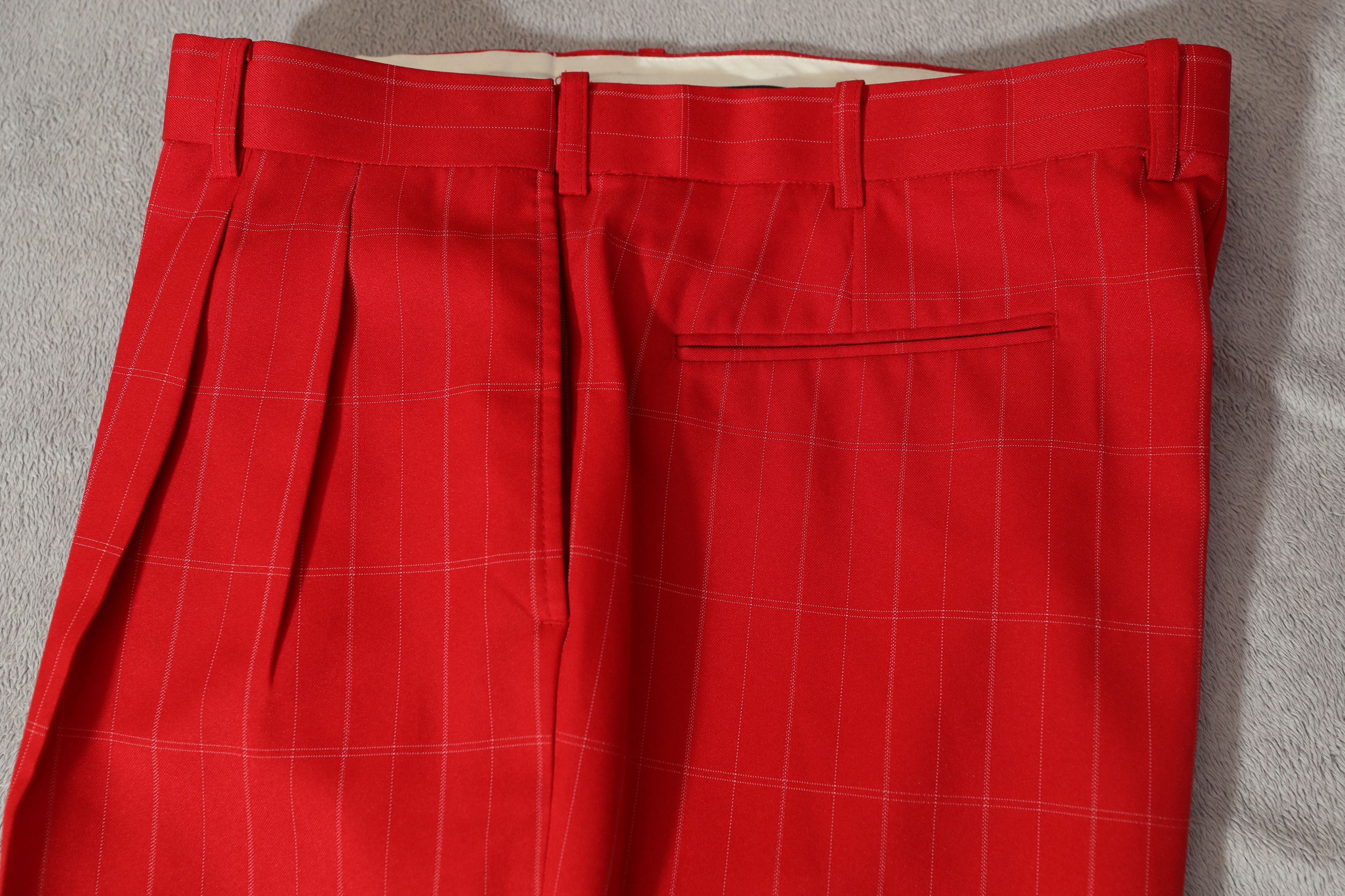 Other Il Canto Vintage Italian Red Striped Dress Pants (39) Size US 39 - 6 Thumbnail