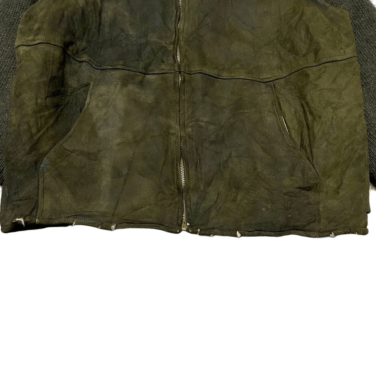 JCPenney Vintage 50's Penney's Sports Leather Knit Jacket Size US M / EU 48-50 / 2 - 6 Thumbnail