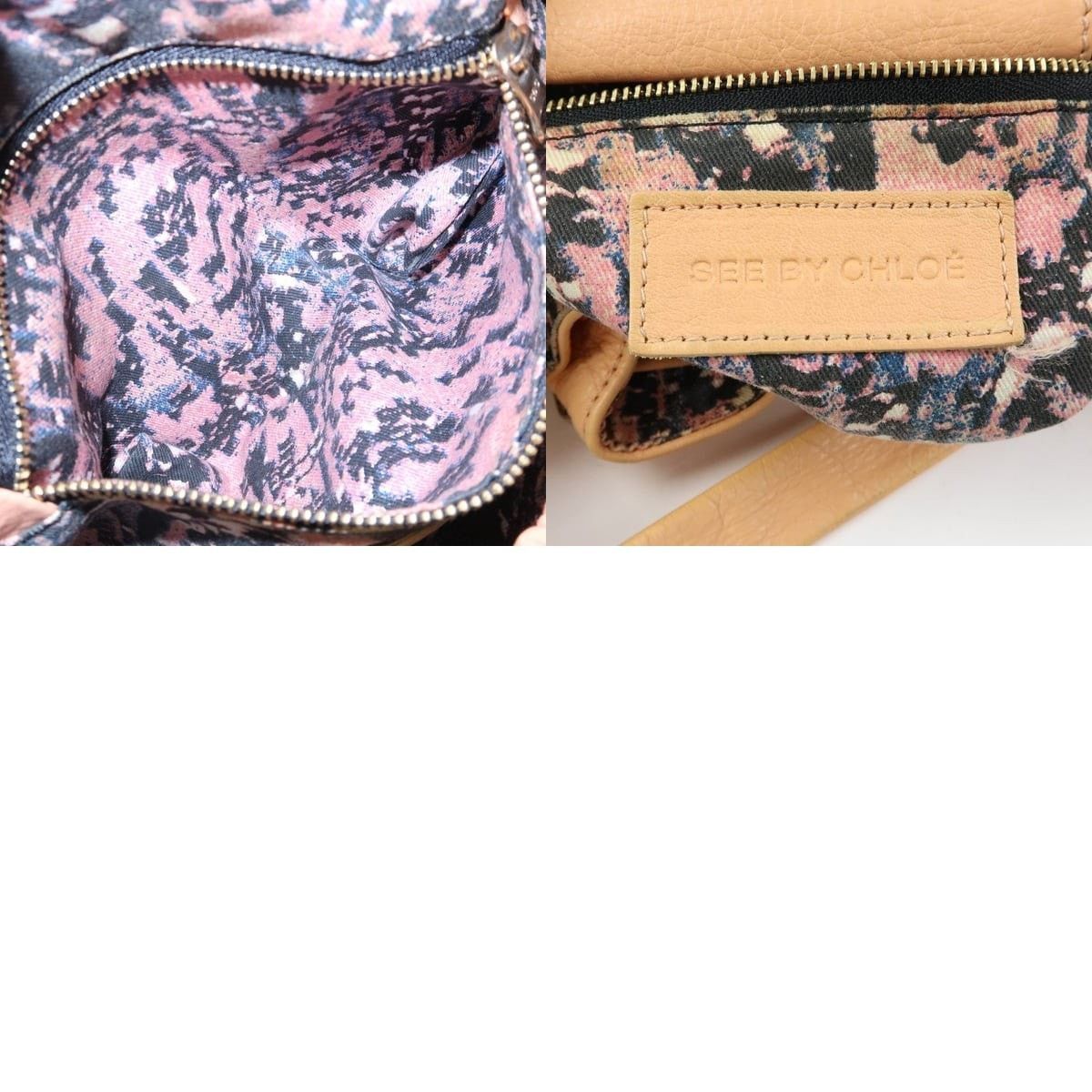 Chloe Chloe See by Chloe Leather Crossbody Bag Tan Size ONE SIZE - 8 Thumbnail