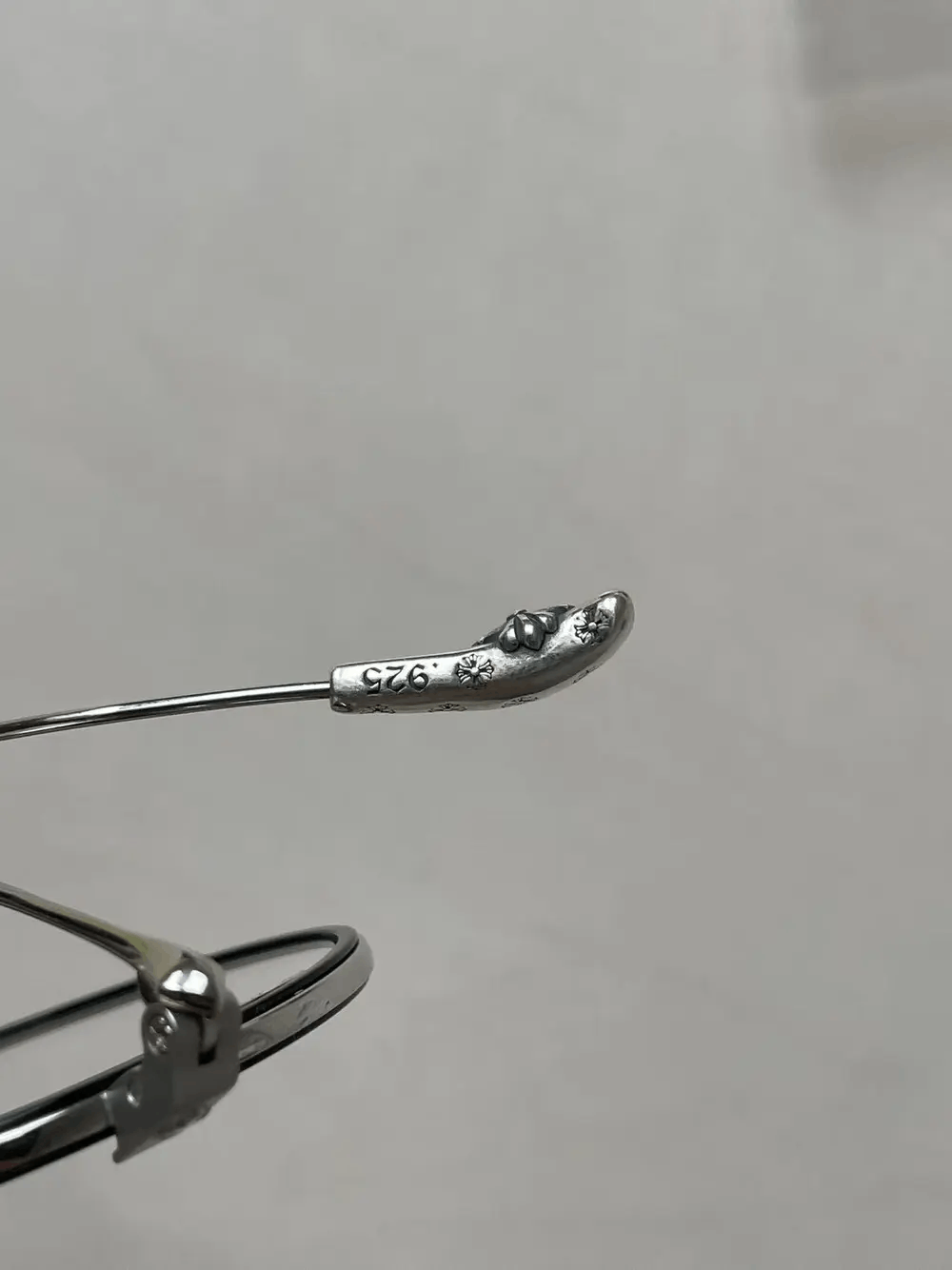 Chrome Hearts Chrome Hearts BONE PRONE IV BK/SS Glasses Frame Size ONE SIZE - 13 Thumbnail