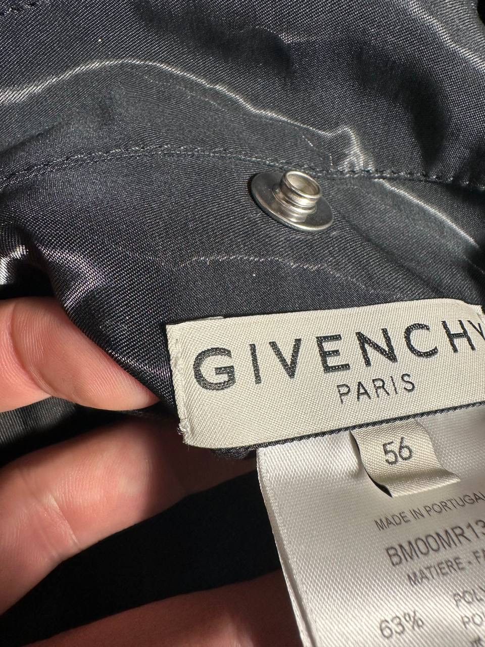Givenchy Givenchy Black Patch Wet Effect Bomber Jacket Mens XL Size US XL / EU 56 / 4 - 12 Thumbnail