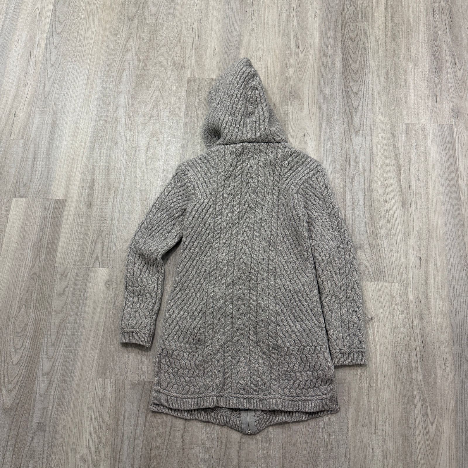 Other Original Aran Co Knit Coat Cardigan XS 100% Merino Wool Size XS / US 0-2 / IT 36-38 - 8 Thumbnail