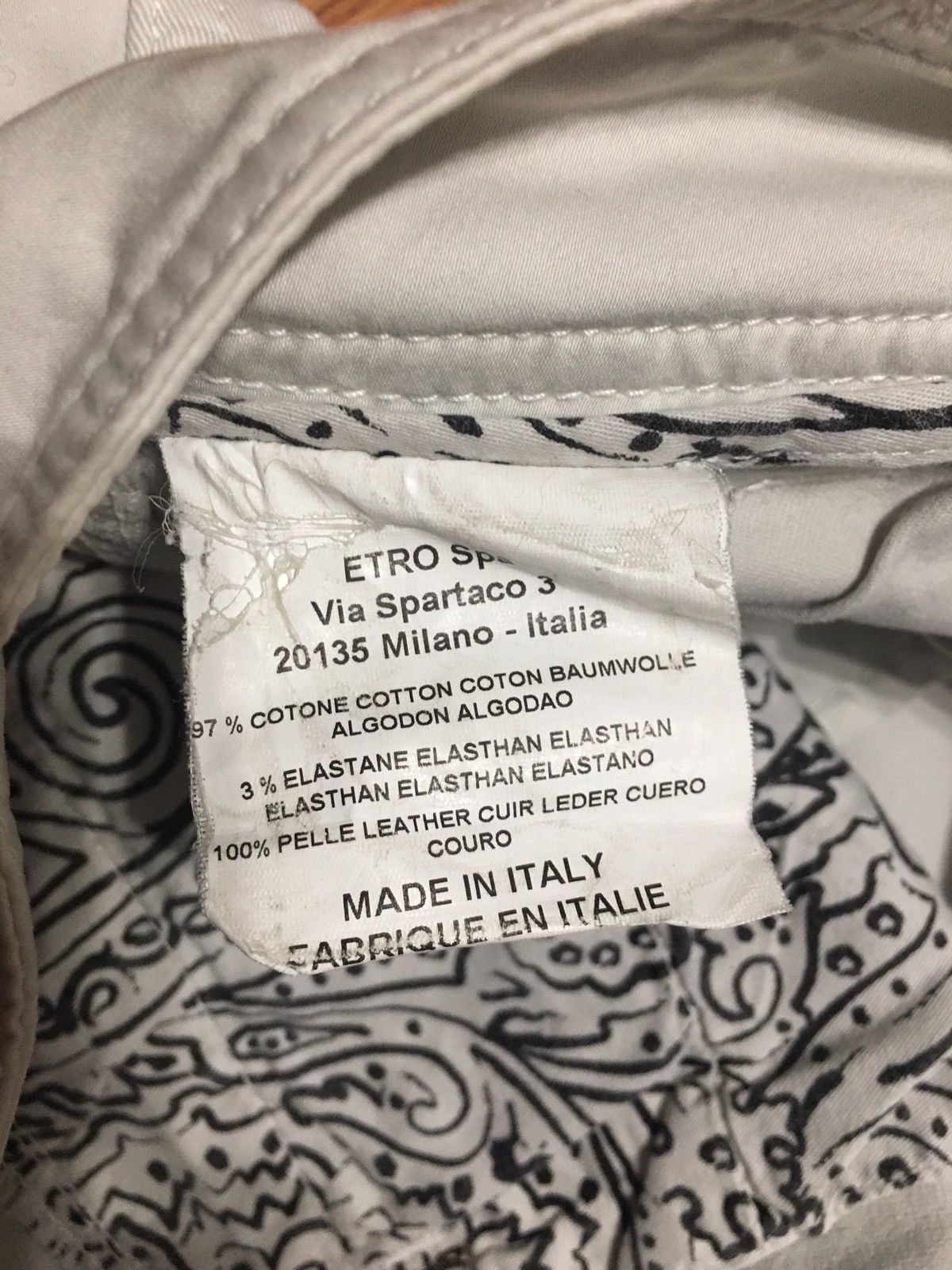 Etro ETRO Milano Denim White Womens Pants Size 42 Size 28" / US 6 / IT 42 - 10 Thumbnail