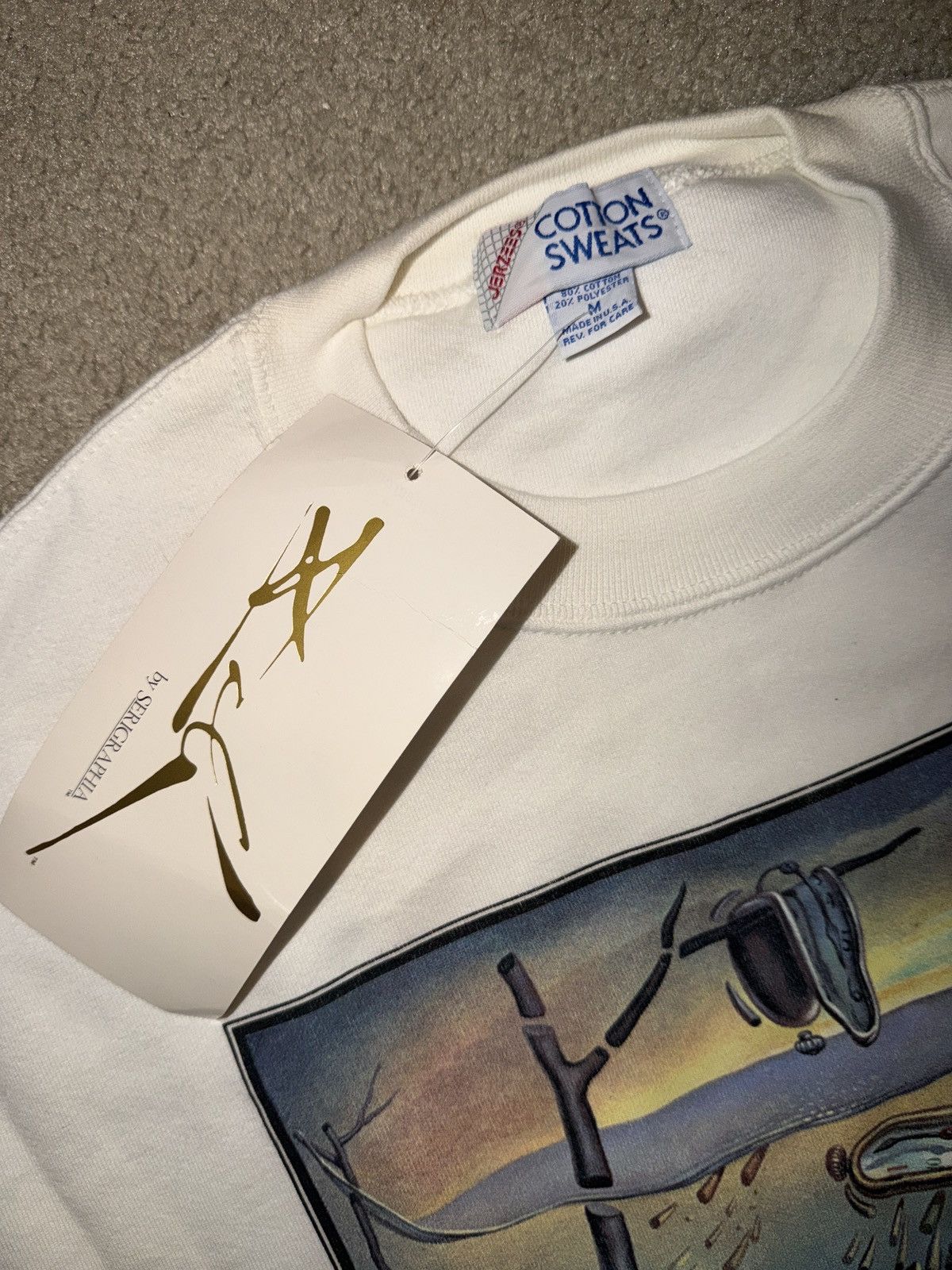 Vintage 90s VTG SALVADOR DALI ART CREWNECK DS W/ TAGS M/L Size US M / EU 48-50 / 2 - 5 Thumbnail