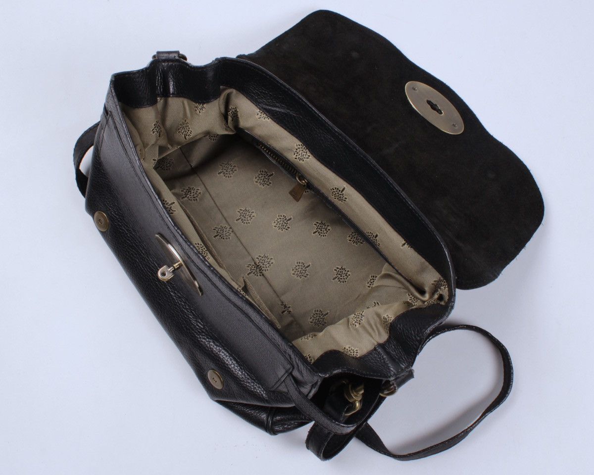 Designer × Mulberry MULBERRY Alexa Leather Black Handle Shoulder Bag 390207 Size ONE SIZE - 7 Thumbnail