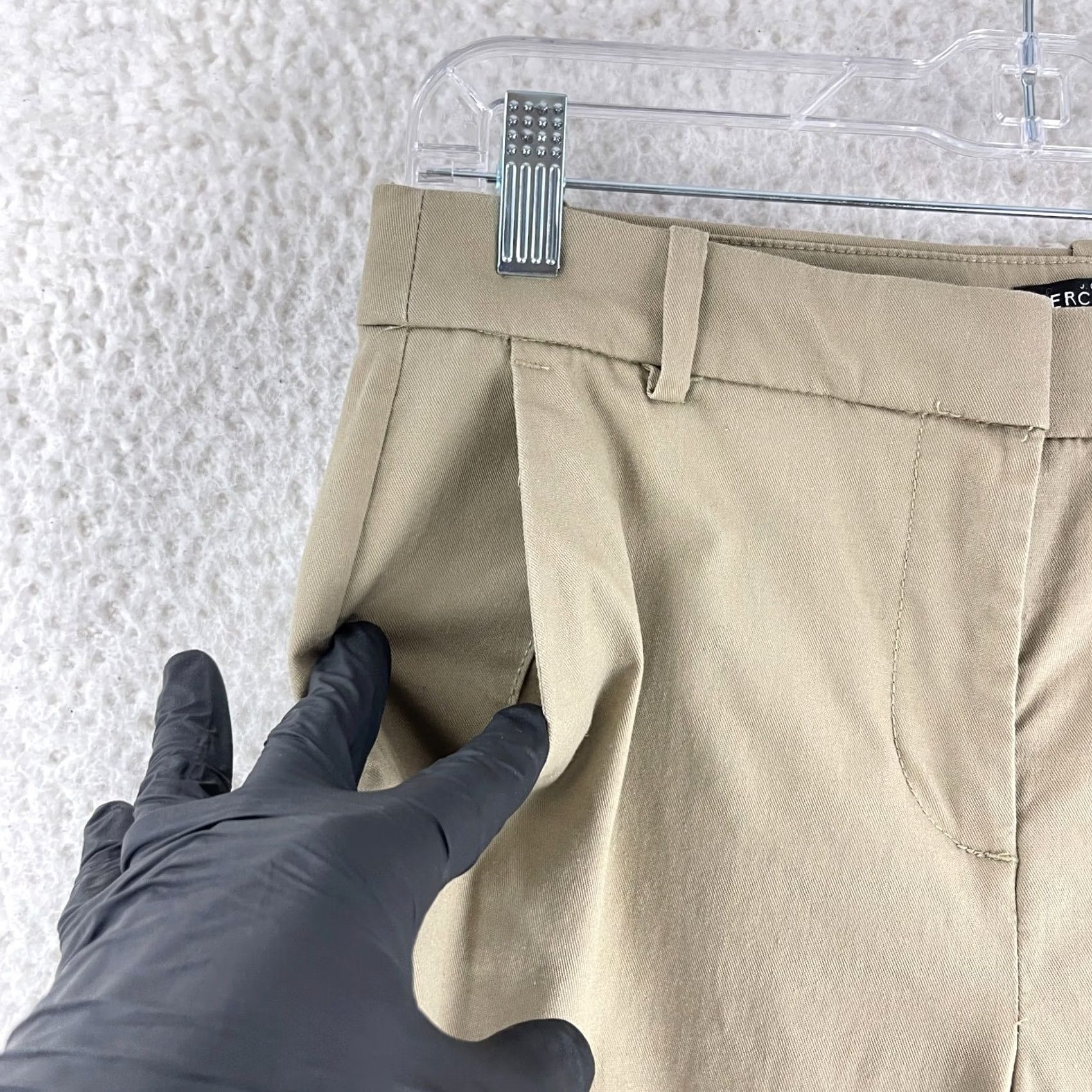 J.Crew J.CREW Chino Pants Womens Size 6 Beige Slim Straight Flat Front Mid-Rise Casual Workwear 80s 90s City Mens Women Girls Size 28" / US 6 / IT 42 - 4 Thumbnail