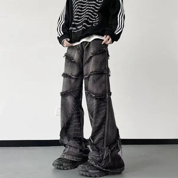 VIBE Opium Stacked Embroidered Denim Jeans Size US 30 / EU 46 - 3 Thumbnail
