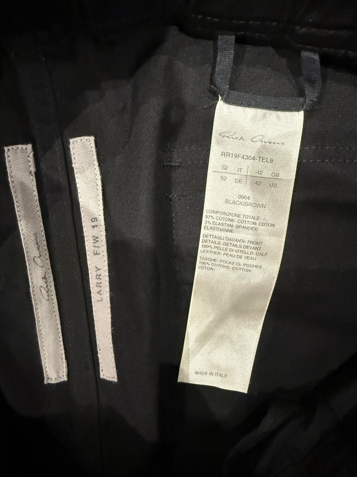 Rick Owens Rick Owens FW 2019 Larry pants Size US 36 / EU 52 - 4 Thumbnail