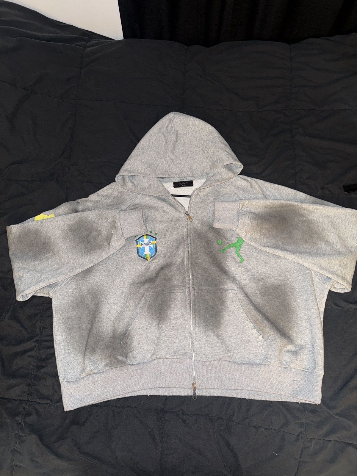 HMDD HMDD L&F BRASIL ZIP UP (DESTROYED HEATHER) Size US S / EU 44-46 / 1 - 1 Thumbnail
