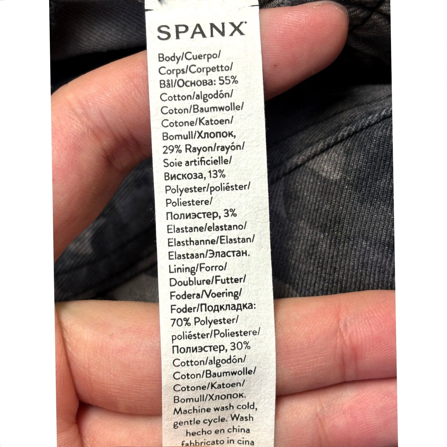 Spanx Spanx Stretch Twill Jogger Blackwash Camo Gray 28 Inseam 29 Pants Women S Slim Pockets Zipper Camouflage Pull On Jogger Style, Tan? Size 28" / US 6 / IT 42 - 7 Thumbnail