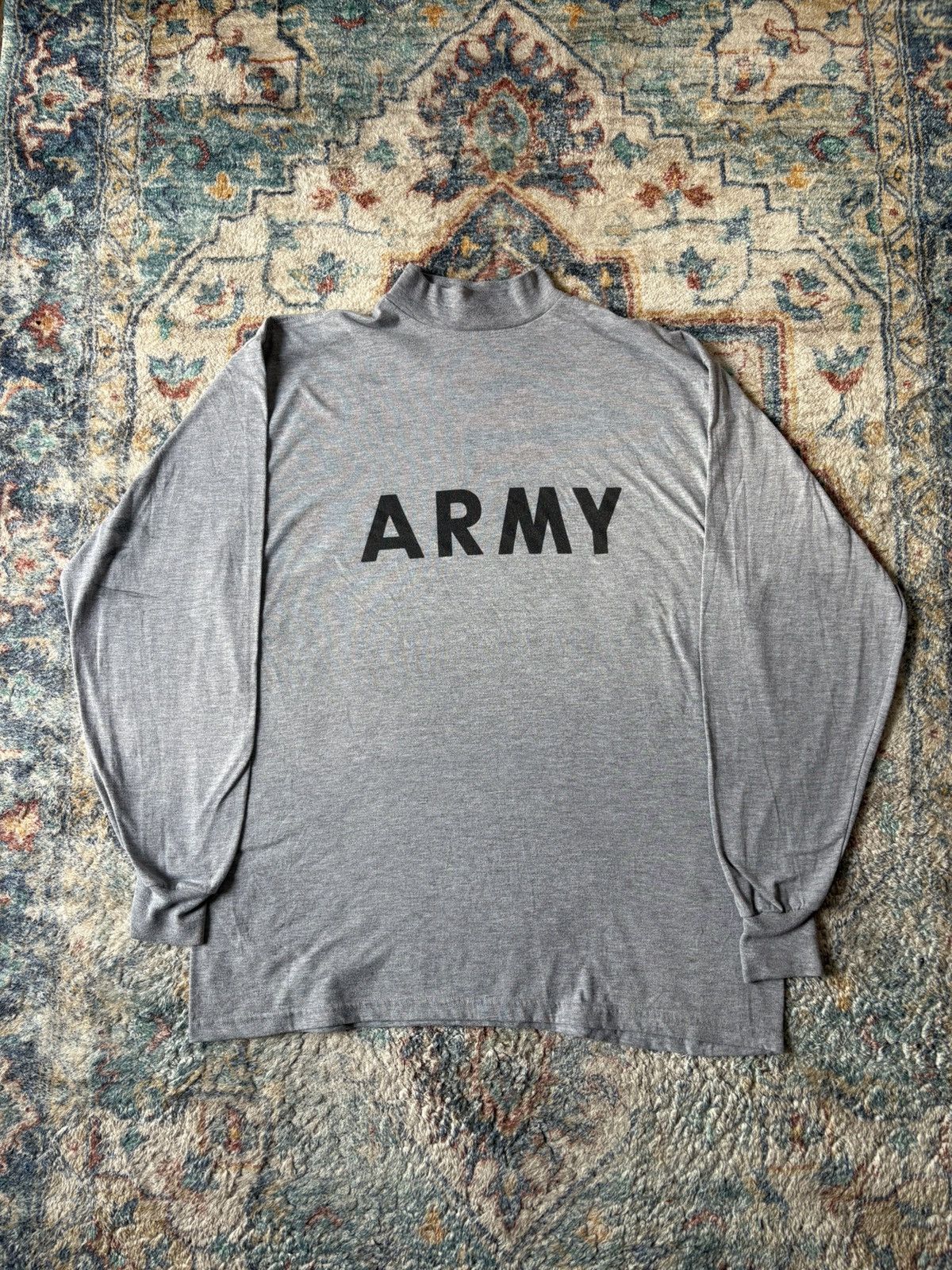 Vintage Vintage Army Spellout Long Sleeve T-shirt Size XL Size US XL / EU 56 / 4 - 1 Thumbnail