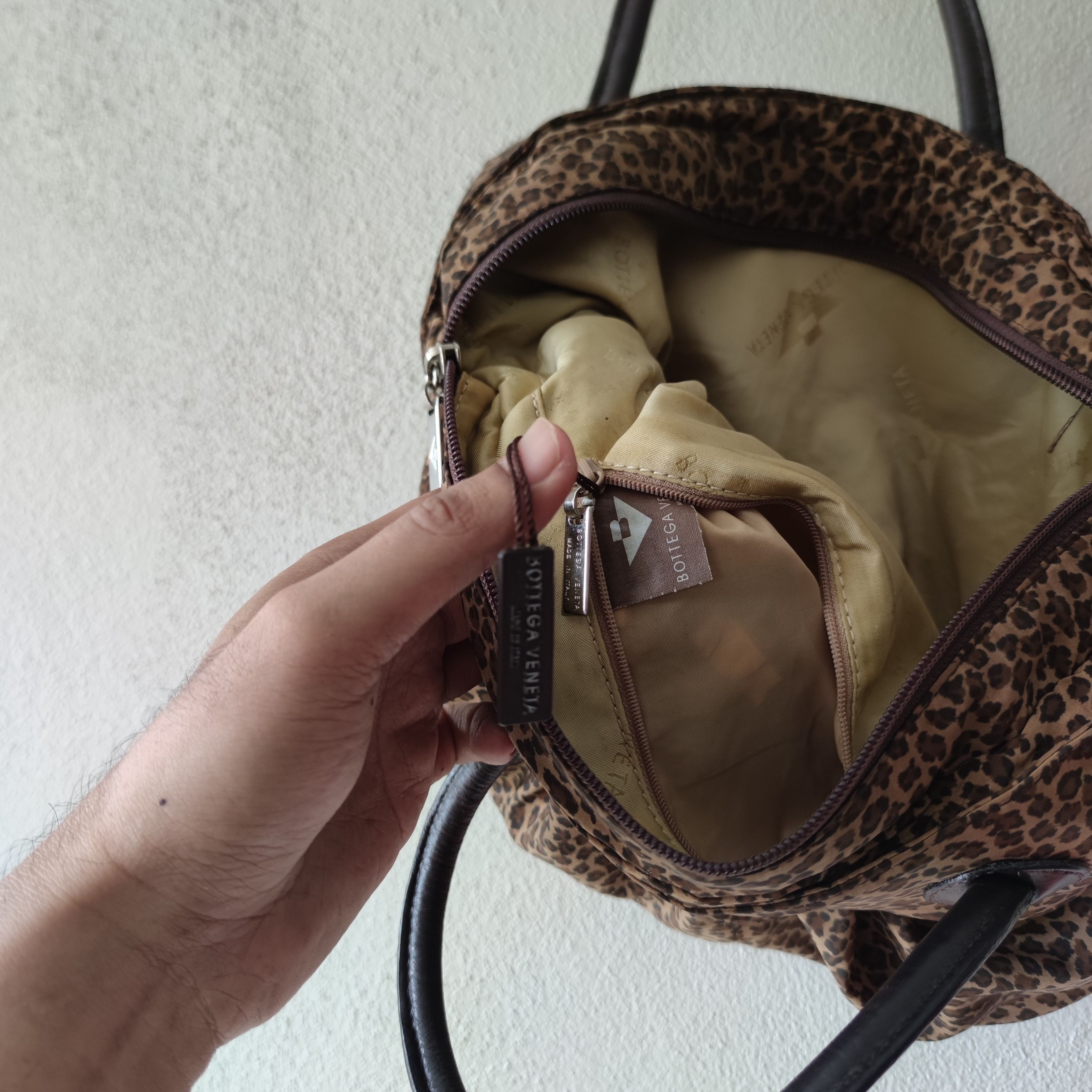 VINTAGE BOTTEGA VENETA LEOPARD BAG