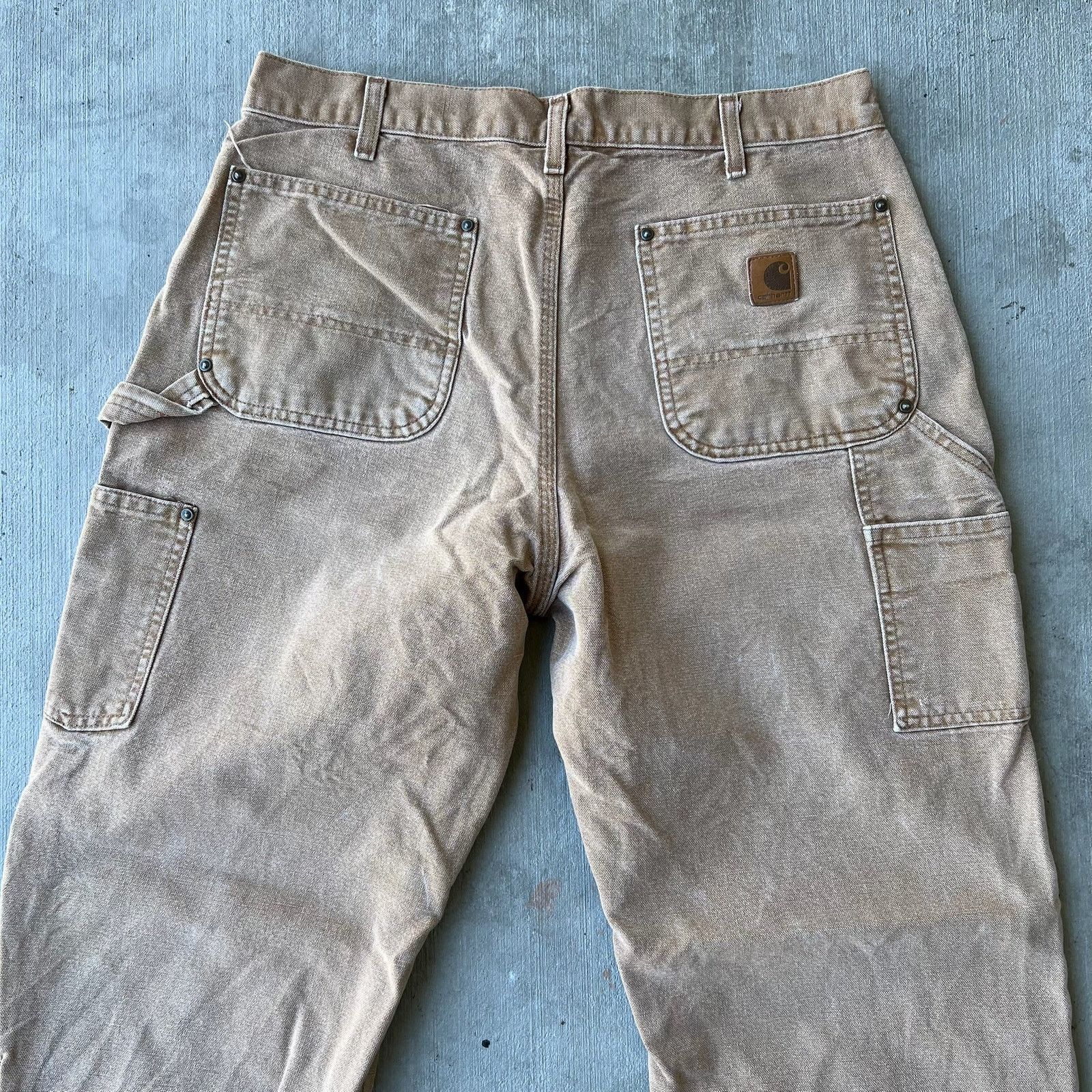 Carhartt × Vintage Carhartt brown double knee work wear carpenter pants Size US 33 - 9 Thumbnail