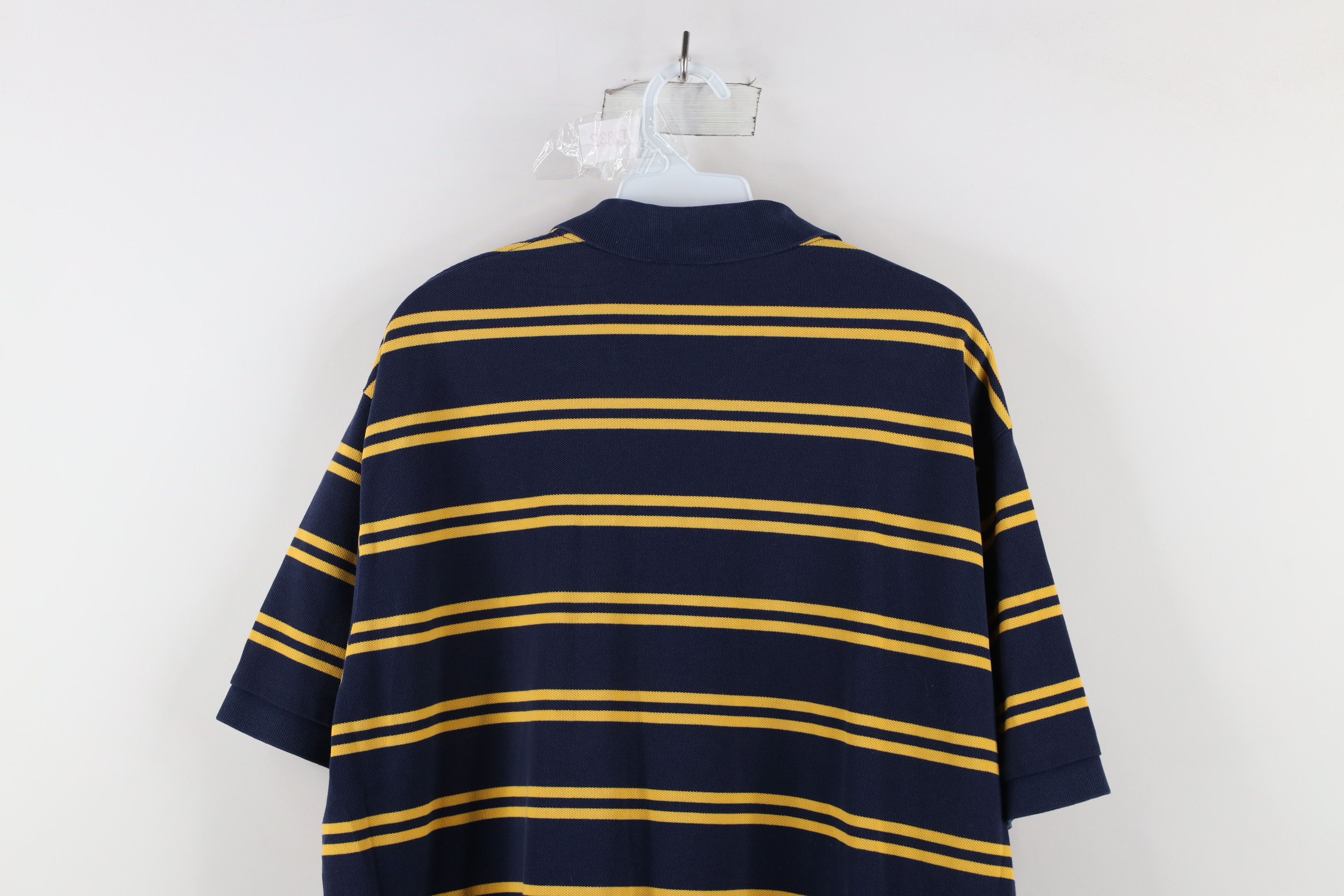 Polo Ralph Lauren Vintage 90s Ralph Lauren Block Collared Polo Shirt Blue Size US XL / EU 56 / 4 - 11 Thumbnail