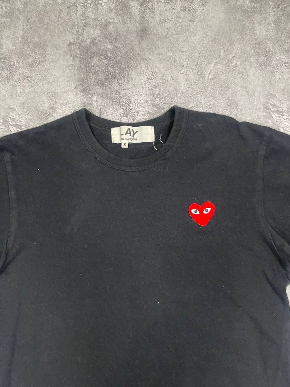 Comme des Garcons Comme Des Garçons Play Men Cotton T-Shirt Black Size S Size US S / EU 44-46 / 1 - 2 Thumbnail