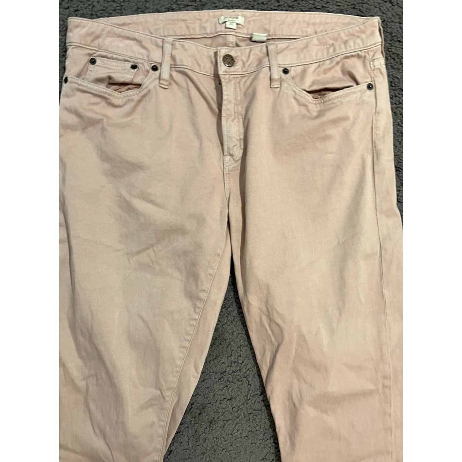 J.Crew J.CREW Women’s Jeans Size 32 Skinny Stretch Pink Jeggings Ankle Crop Size 24" / US 00 / IT 34 - 3 Thumbnail