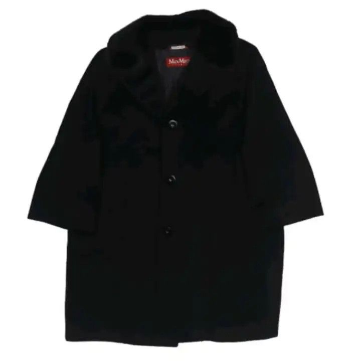 Max Mara Maxmara Black Casual Button-Up Coat 0079 Size M / US 6-8 / IT 42-44 - 1 Thumbnail