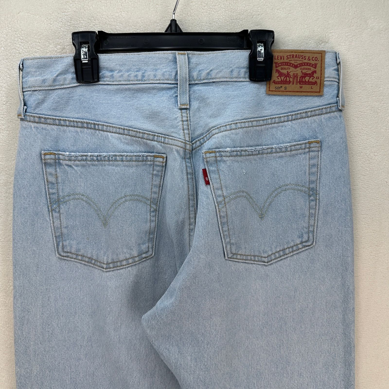 Levi's LEVI'S 501 SKINNY WOMEN'S 29X30 LIGHT WASH DENIM JEANS Size 29" - 6 Thumbnail