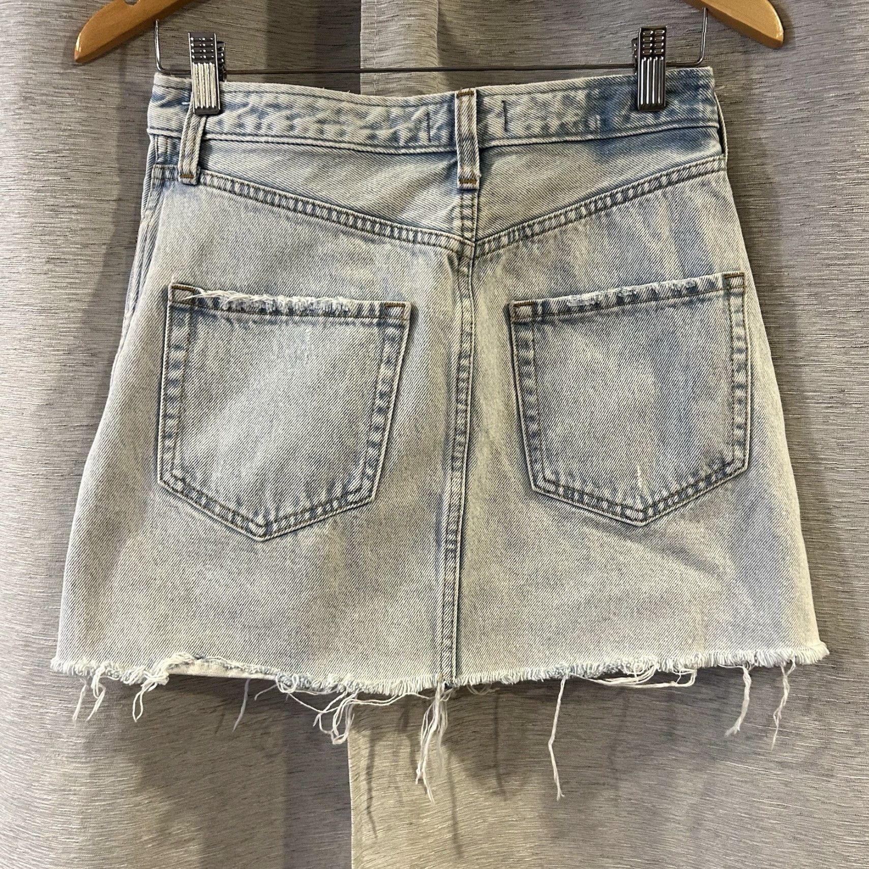 Abercrombie & Fitch Abercrombie & Fitch Skirt Women's Denim Cotton Blue Mini Short 26 Regular Size 26 preppy"} Size 26" / US 2 / IT 38 - 3 Thumbnail