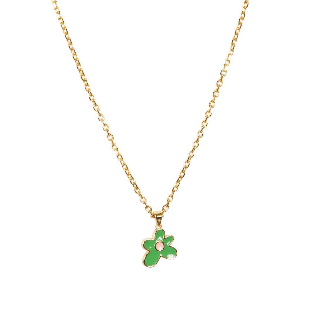 Golf Wang GOLF Wang Green Flower Necklace Tyler, the Creator Merch Size ONE SIZE - 2 Thumbnail