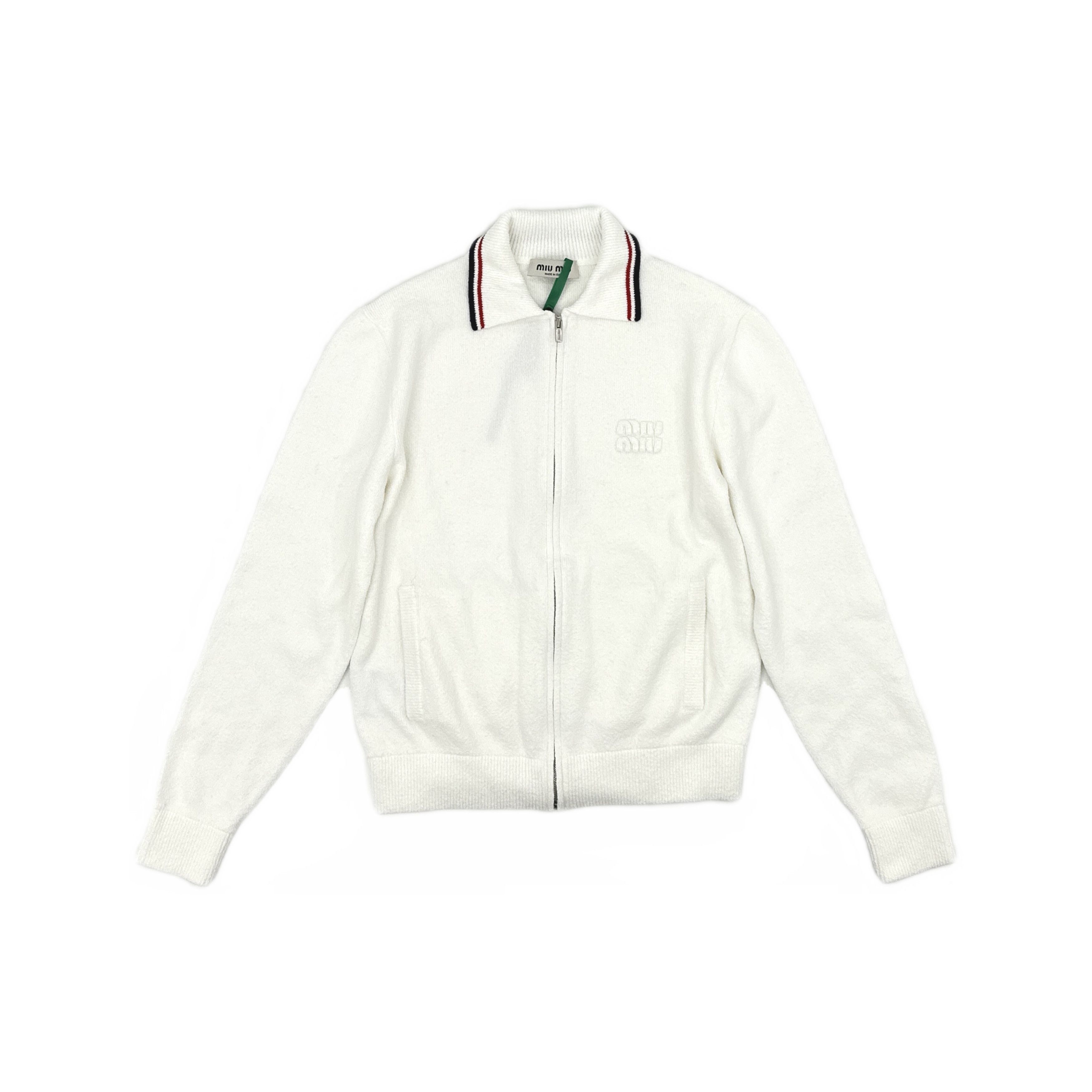 Miu Miu Miu Miu Logo Zip Up Sweatshirt Size 38 Size XS / US 0-2 / IT 36-38 - 1 Thumbnail