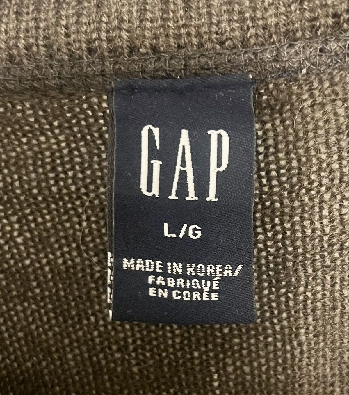 Gap Authentic vintage Gap brown blue plaid wool sweater 2001 L Size US L / EU 52-54 / 3 - 4 Thumbnail