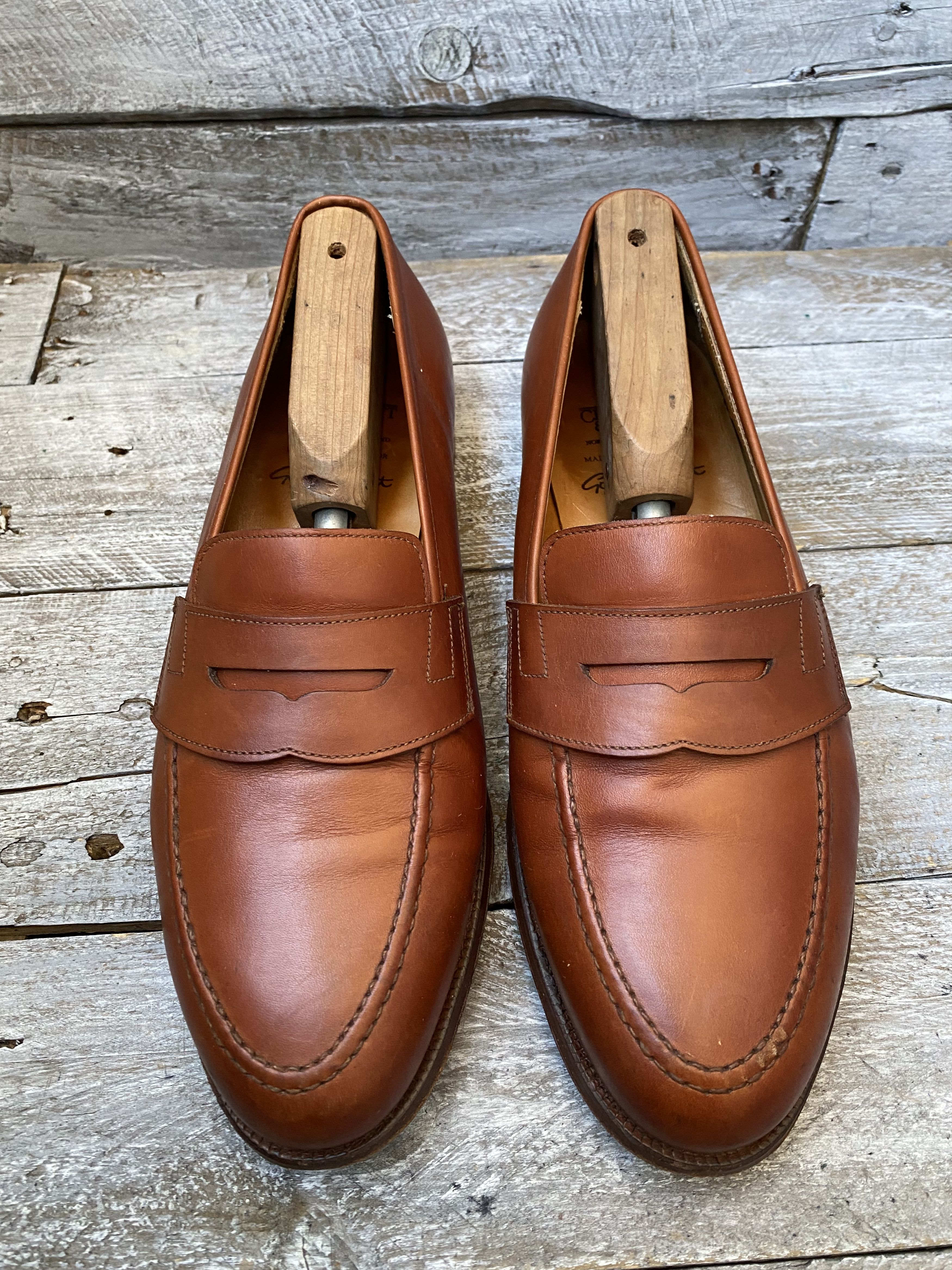 Crockett & Jones Crockett and jones brown penny loafers Uk 9G Size US 10 / EU 43 - 3 Thumbnail