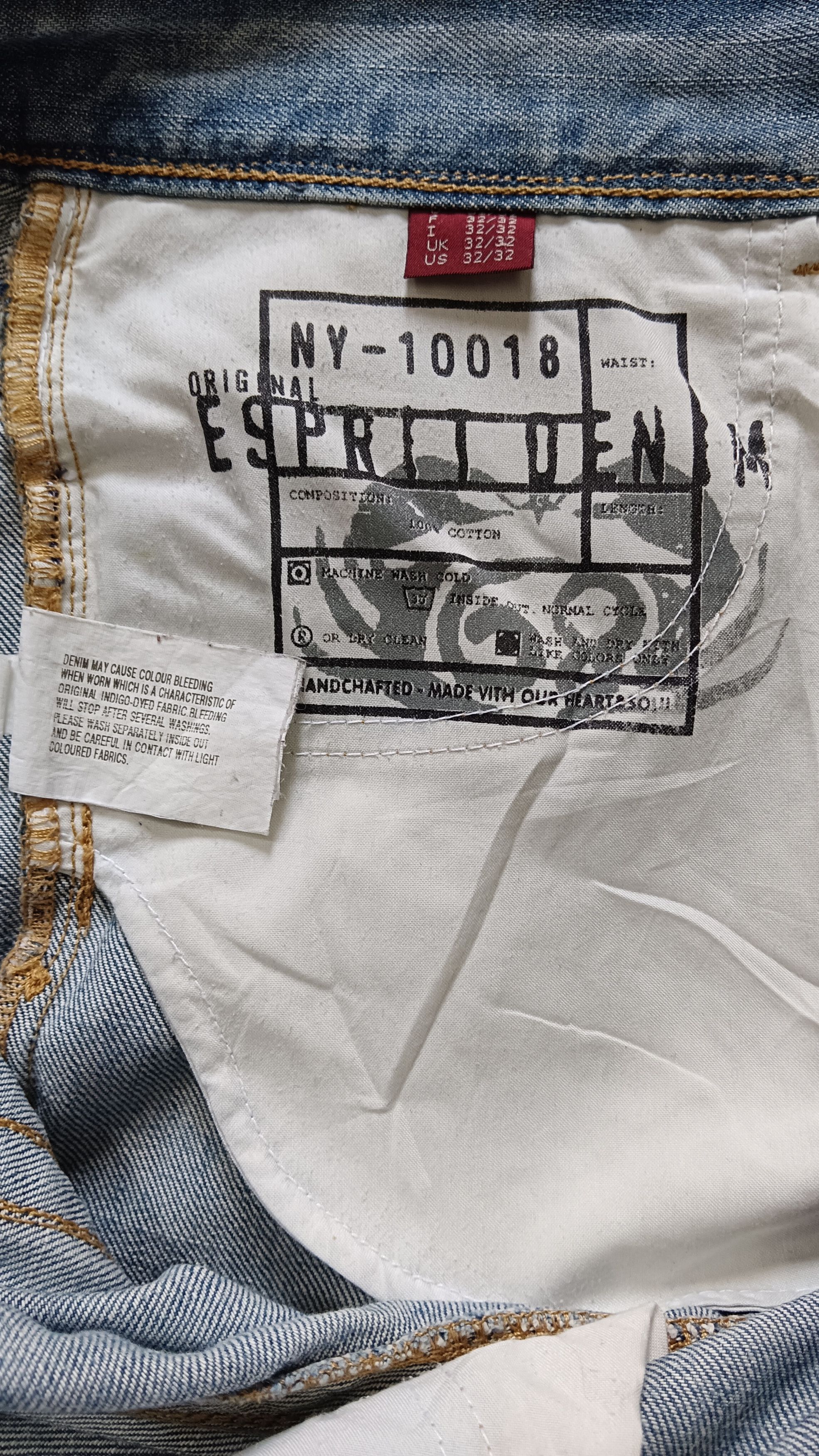 Esprit Vintage Esprit Distressed Handcrafted Punk Denim Size US 32 / EU 48 - 10 Thumbnail