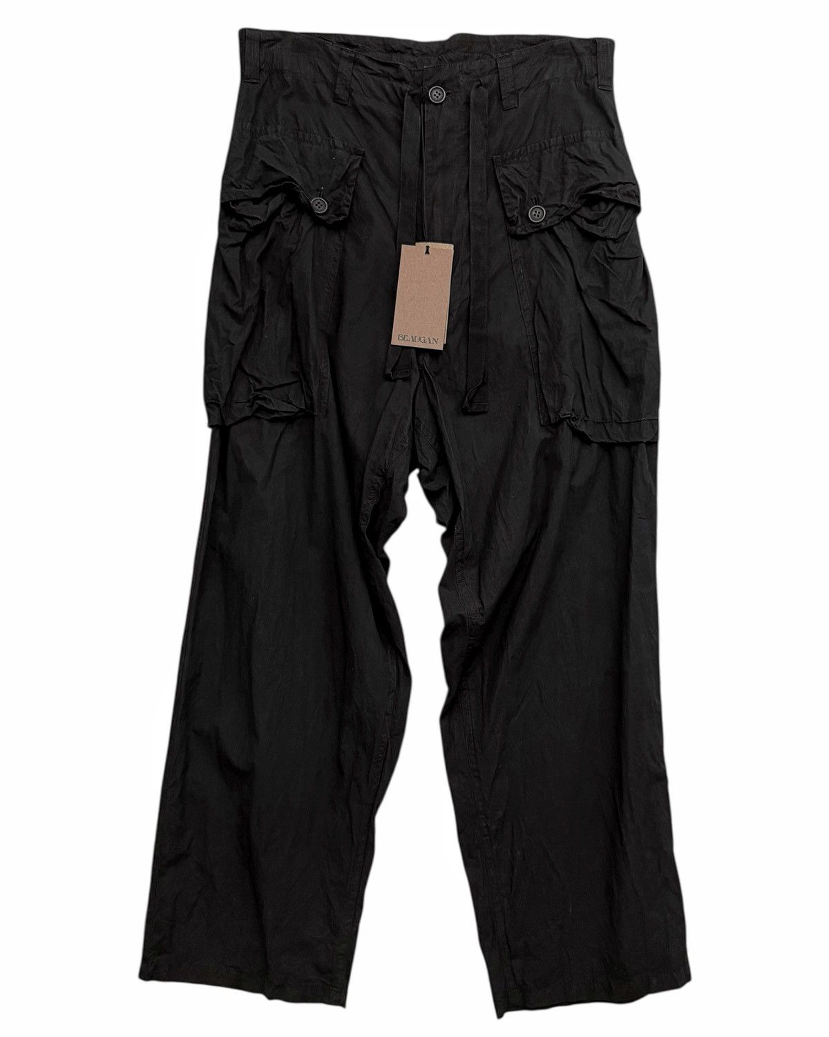 Beaugan $1,400 Monkey Pant Mud Dye Cargo Black Size US 30 / EU 46 - 1 Thumbnail