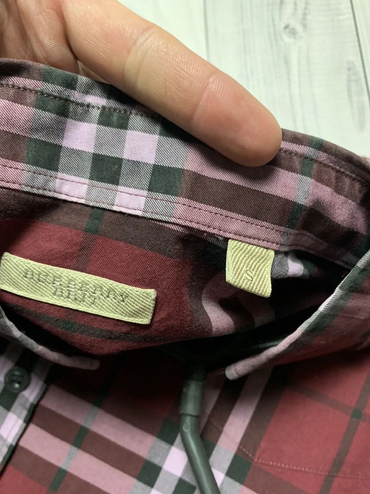 Burberry Vintage plaid Burberry shirt long sleeves red rare S Size US S / EU 44-46 / 1 - 4 Thumbnail