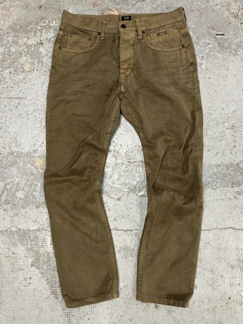 Designer × Dolce & Gabbana × Vintage SS2003 Dolce & Gabbana Faded Brown Army Pants Size US 31 - 1 Thumbnail