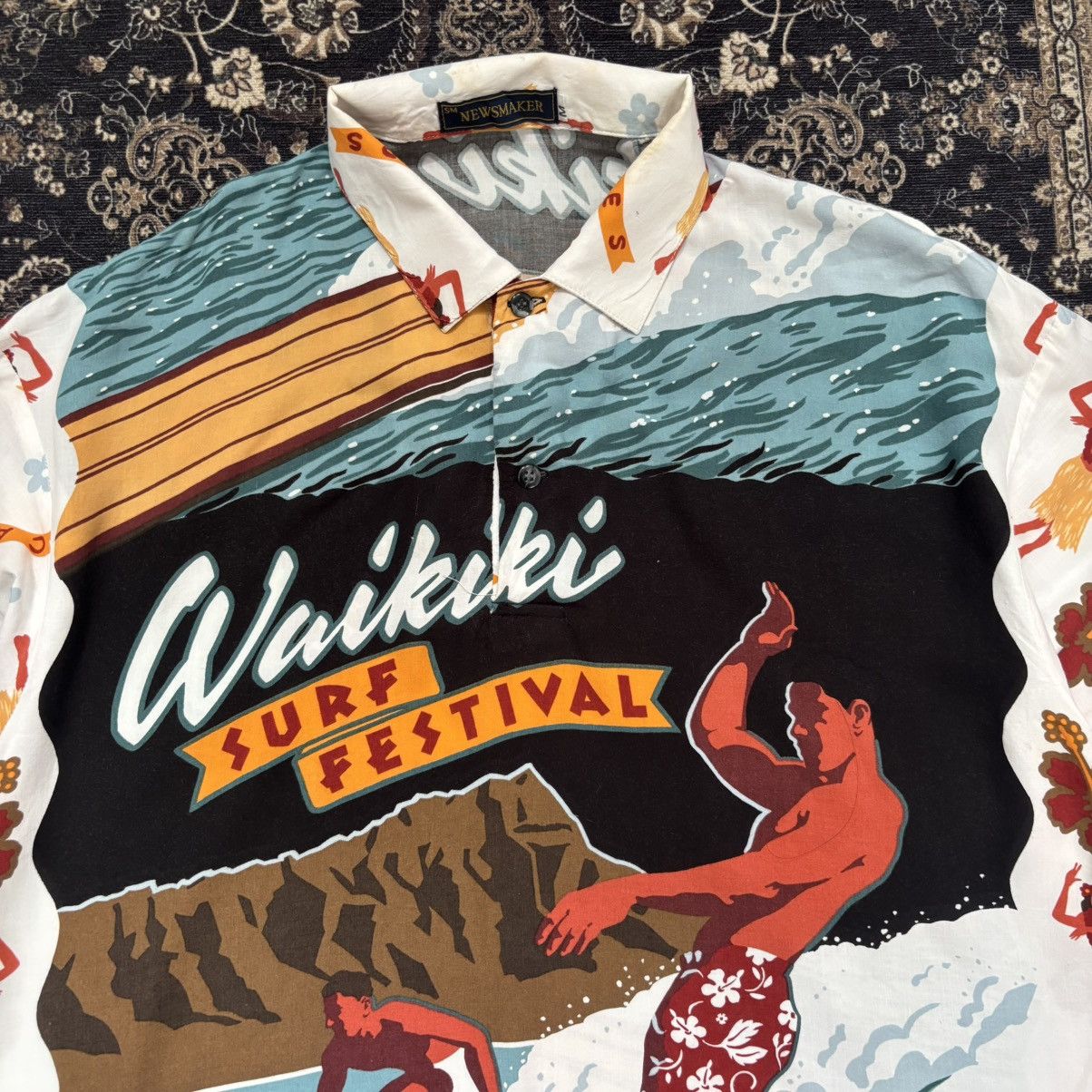 Japanese Brand Vintage Hawaiian Style Waikiki Surf Festival All Over Print Size US L / EU 52-54 / 3 - 2 Thumbnail