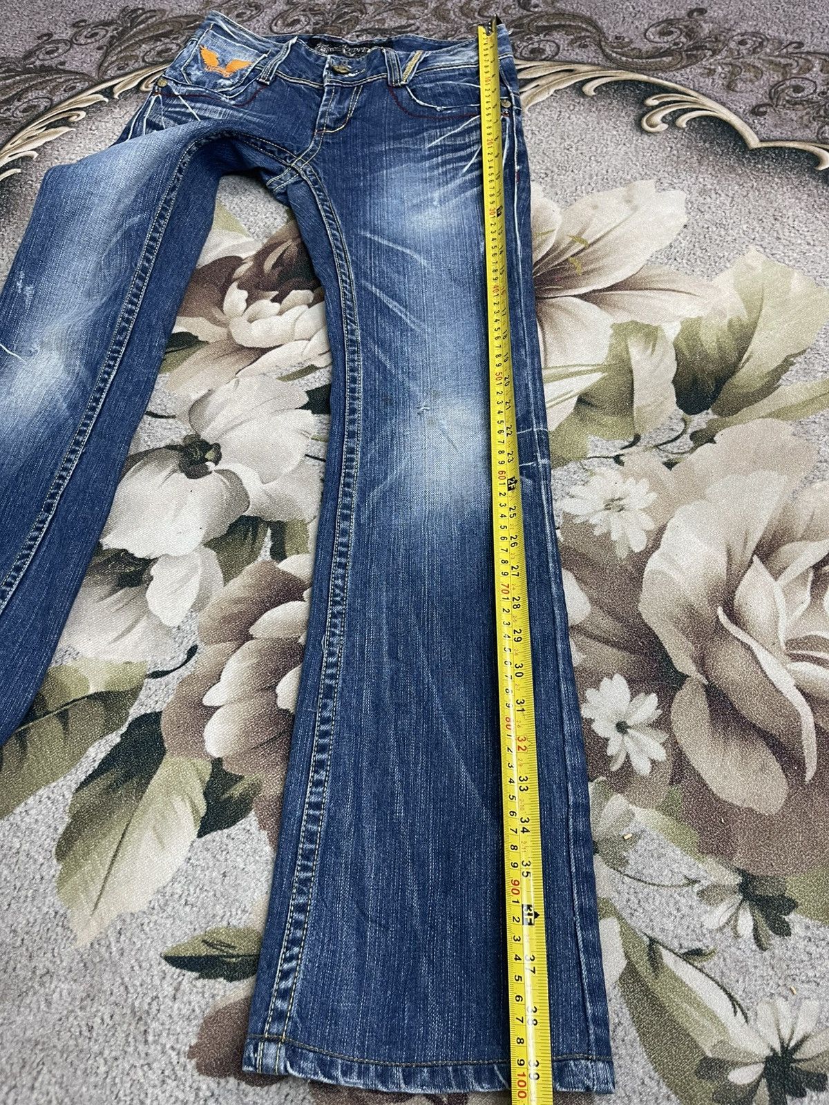 Japanese Brand Red Pepper Jeans Flare Streetwear Size 25" / US 0 / IT 36 - 19 Thumbnail
