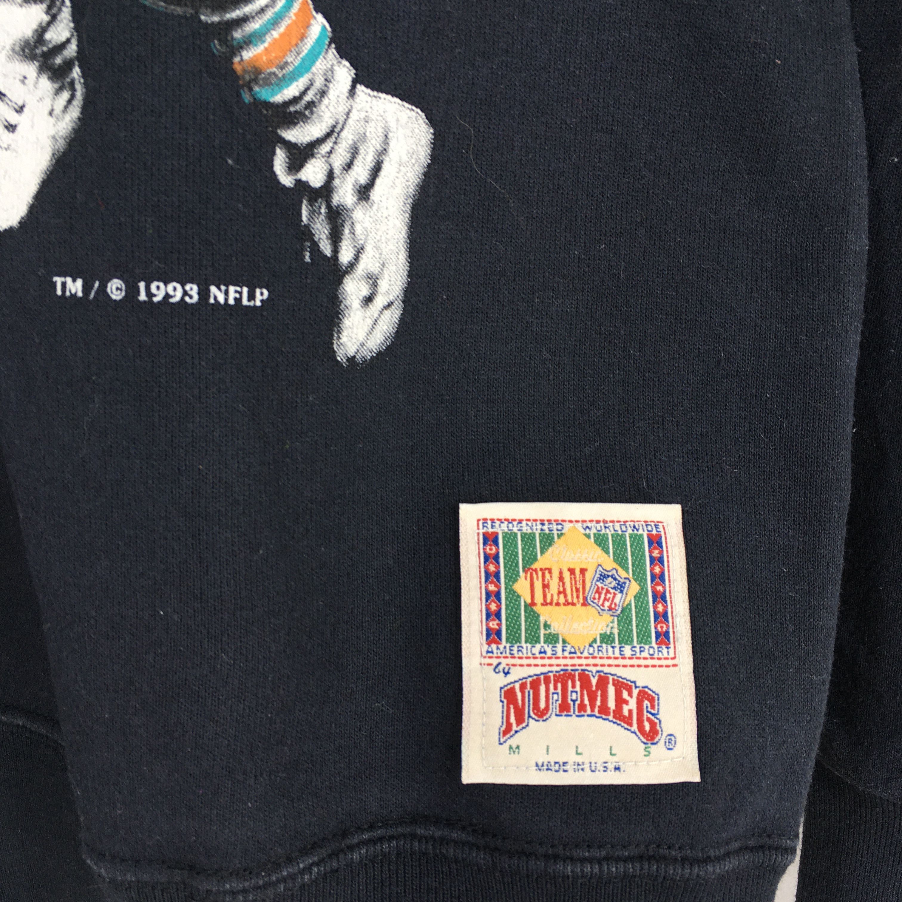 NFL Vintage 90s Miami Dolphins NFL Sweatshirt Youth Large Size US L / EU 52-54 / 3 - 4 Thumbnail