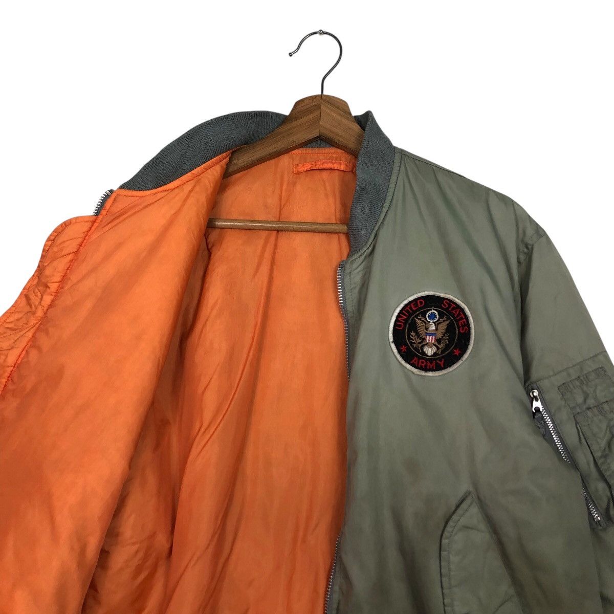 Japanese Brand 📌Vintage Fly Bomber Jacket United State Military Size US M / EU 48-50 / 2 - 13 Thumbnail