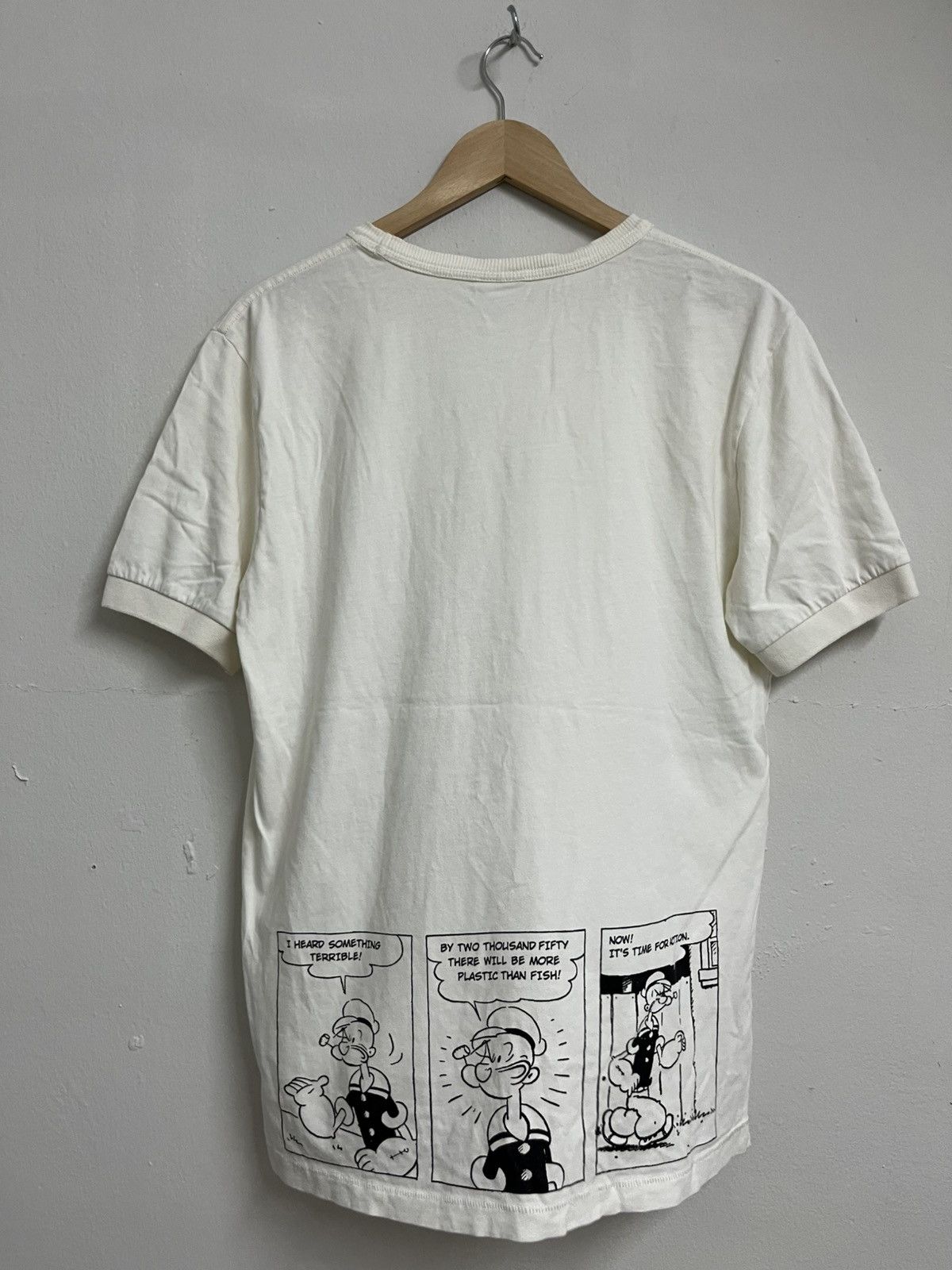 Cartoon Network 💥United Colors Of Benetton X Popeye Ringer Pocketed Tee Size US M / EU 48-50 / 2 - 6 Thumbnail