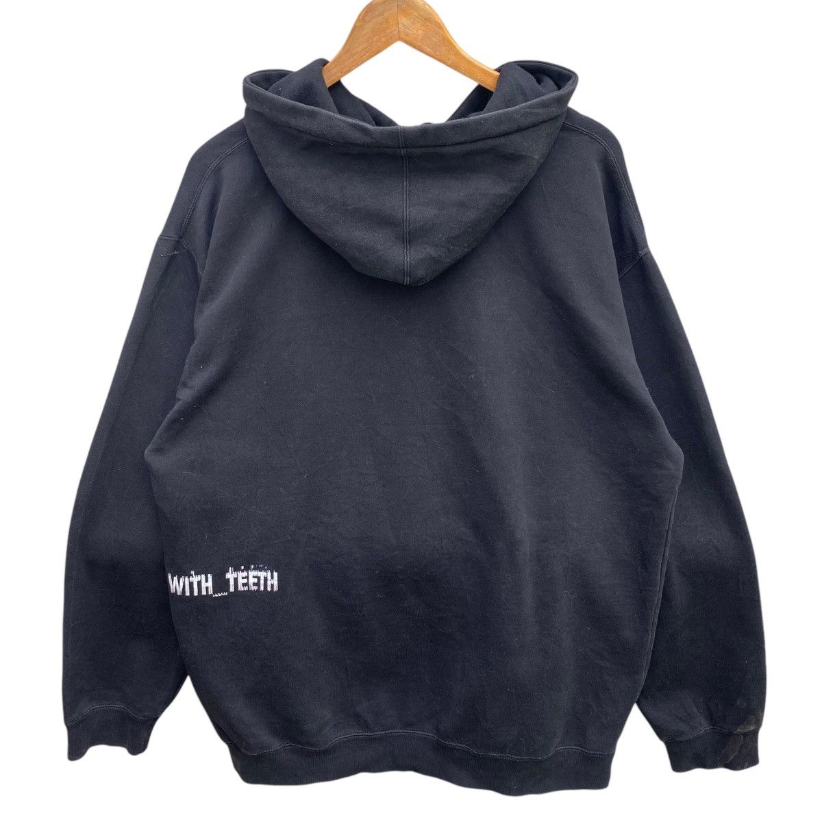 Band Tees × Vintage 💥 VTG NINE INCH NAILS LIVE WITH TEETH HOODIE SWEATER Size US XL / EU 56 / 4 - 5 Thumbnail