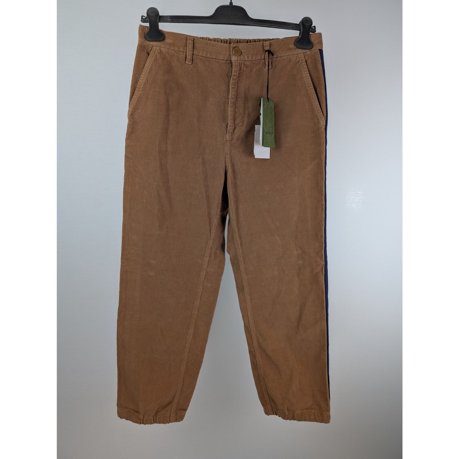 Gucci o1rshd1 Dyed Wash Velvet W/Melton Pant in Vintage Camel Size US 34 / EU 50 - 2 Thumbnail
