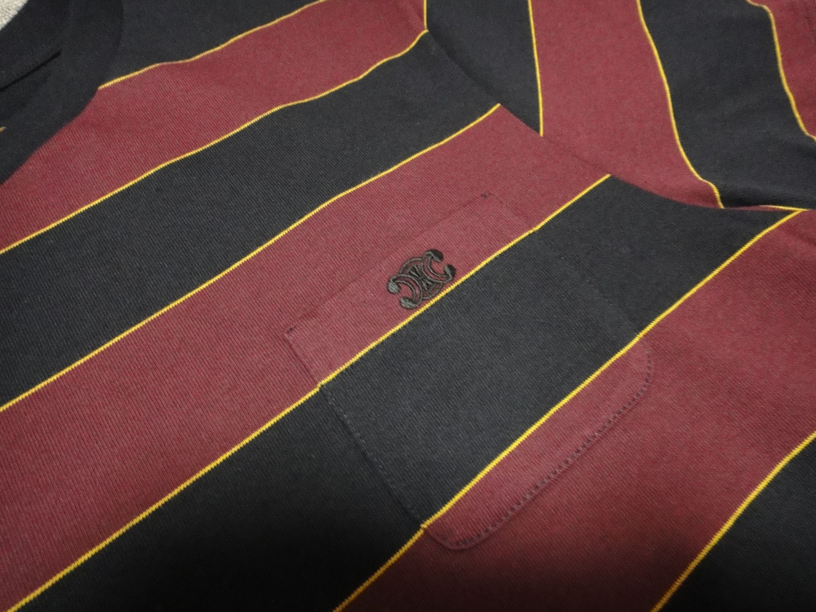 Celine Celine new border stripe T-shirt Unisex Size US L / EU 52-54 / 3 - 3 Thumbnail