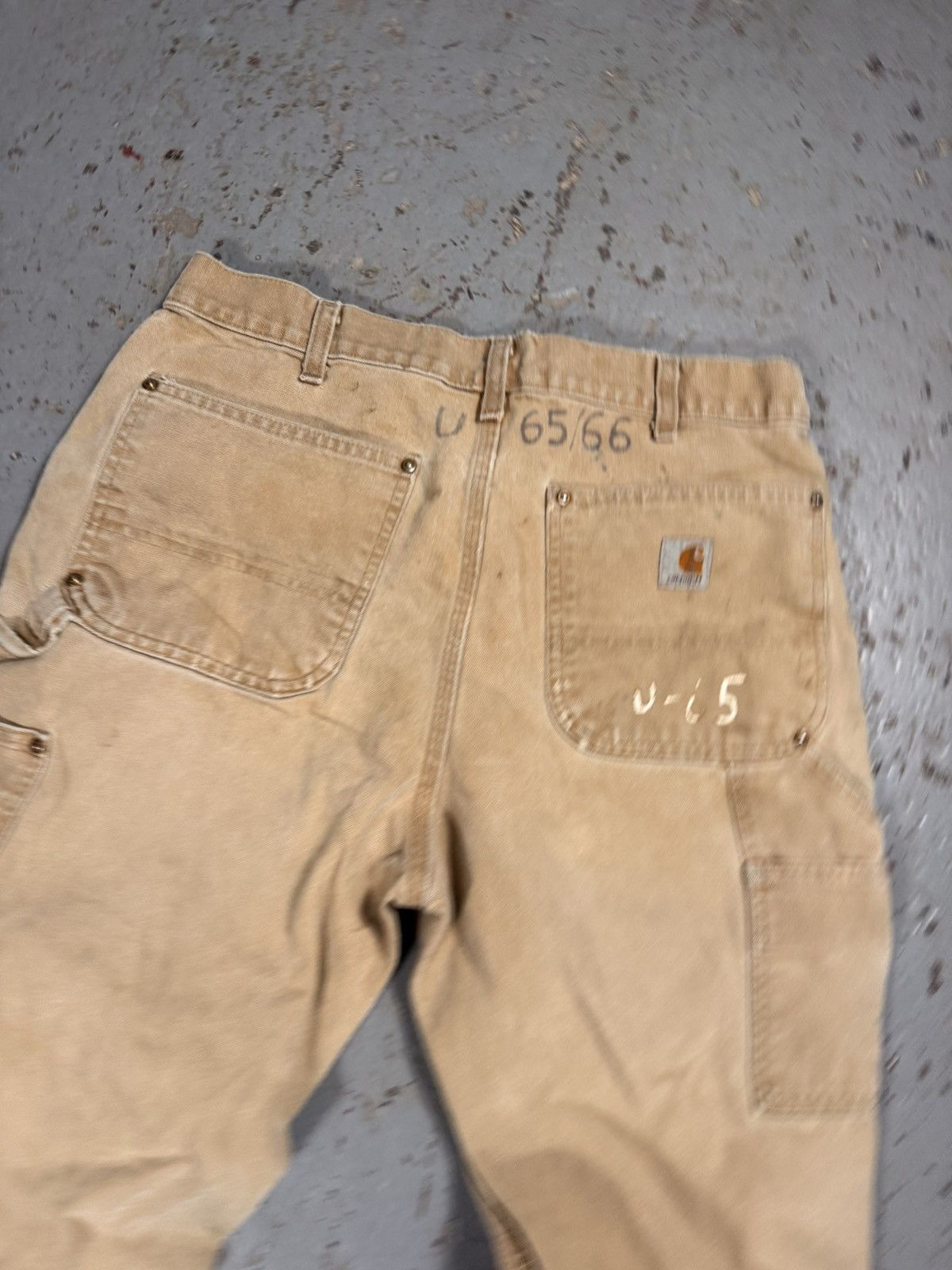 Carhartt Vintage Distressed Faded Thrashed Carhart Double Knees Size US 30 / EU 46 - 7 Thumbnail