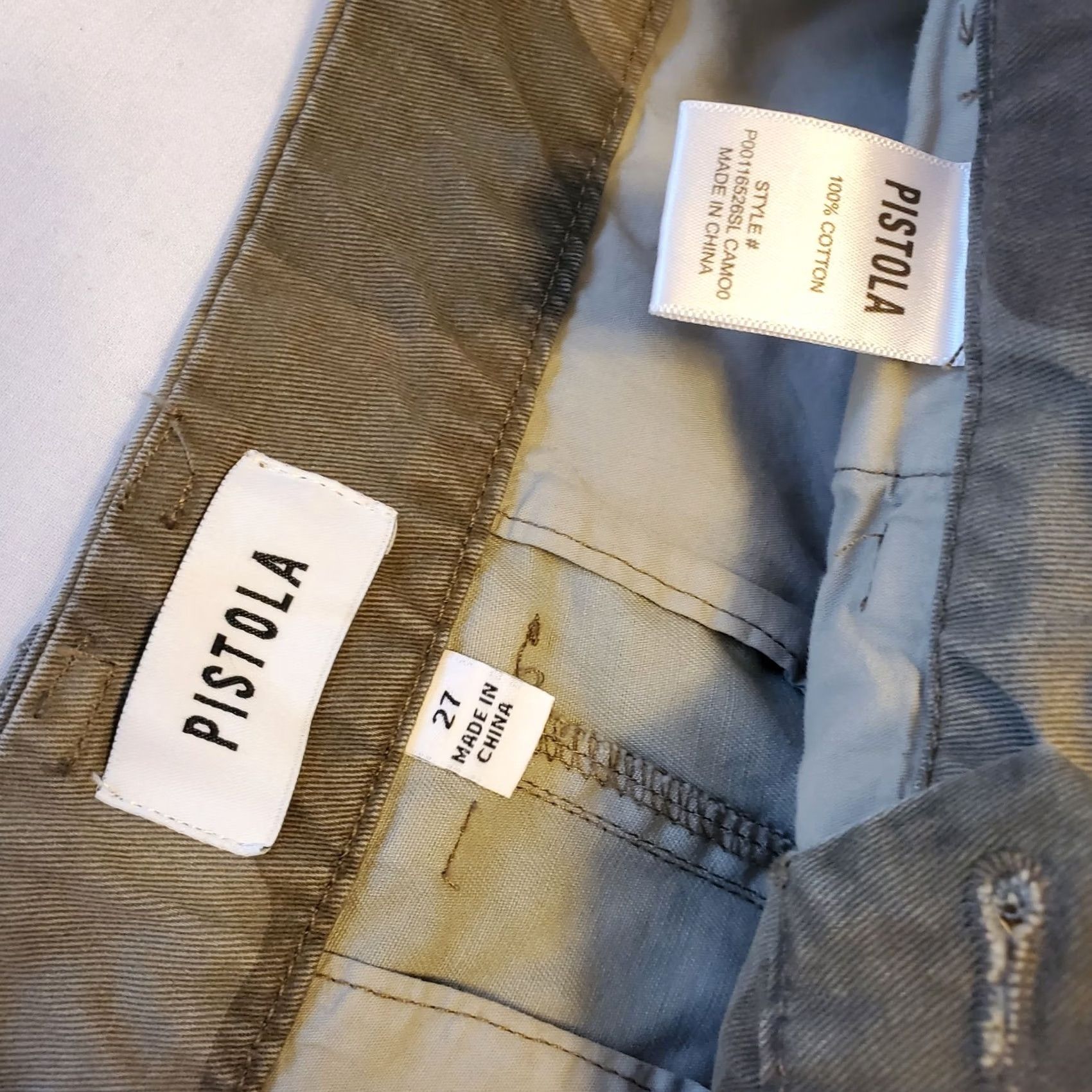 Pistola PISTOLA Addie High Rise Camo Cargo Trouser Womens Size 27 Wide Leg Pants Size 27" / US 4 / IT 40 - 5 Thumbnail