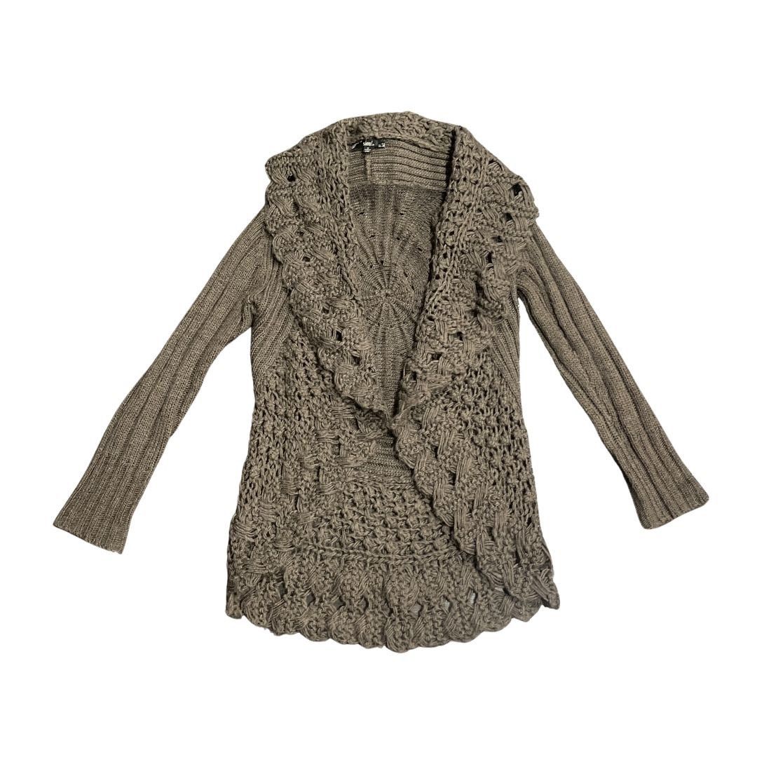 Other Sioni Wool Blend Open Front Knit Cardigan Small Boho Peasant Size S / US 4 / IT 40 - 1 Thumbnail