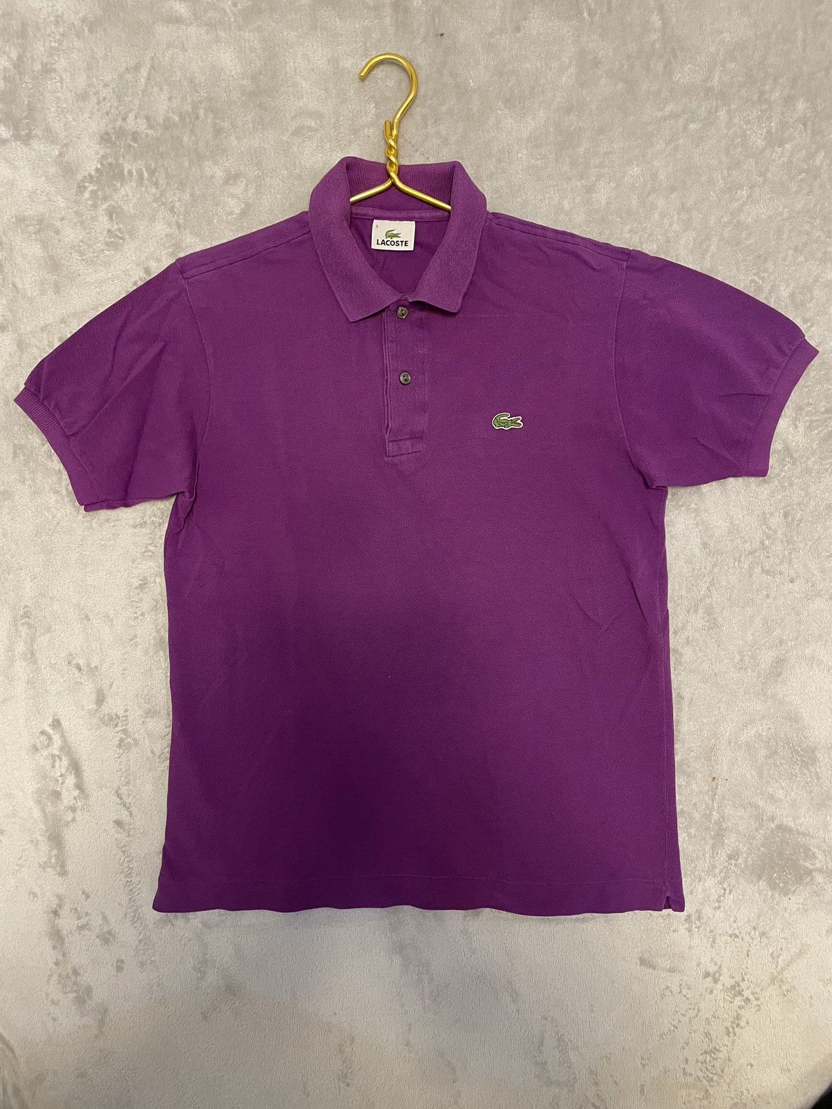 Lacoste × Vintage Lacoste Polo Shirt - Purple - Size M Size US M / EU 48-50 / 2 - 1 Thumbnail